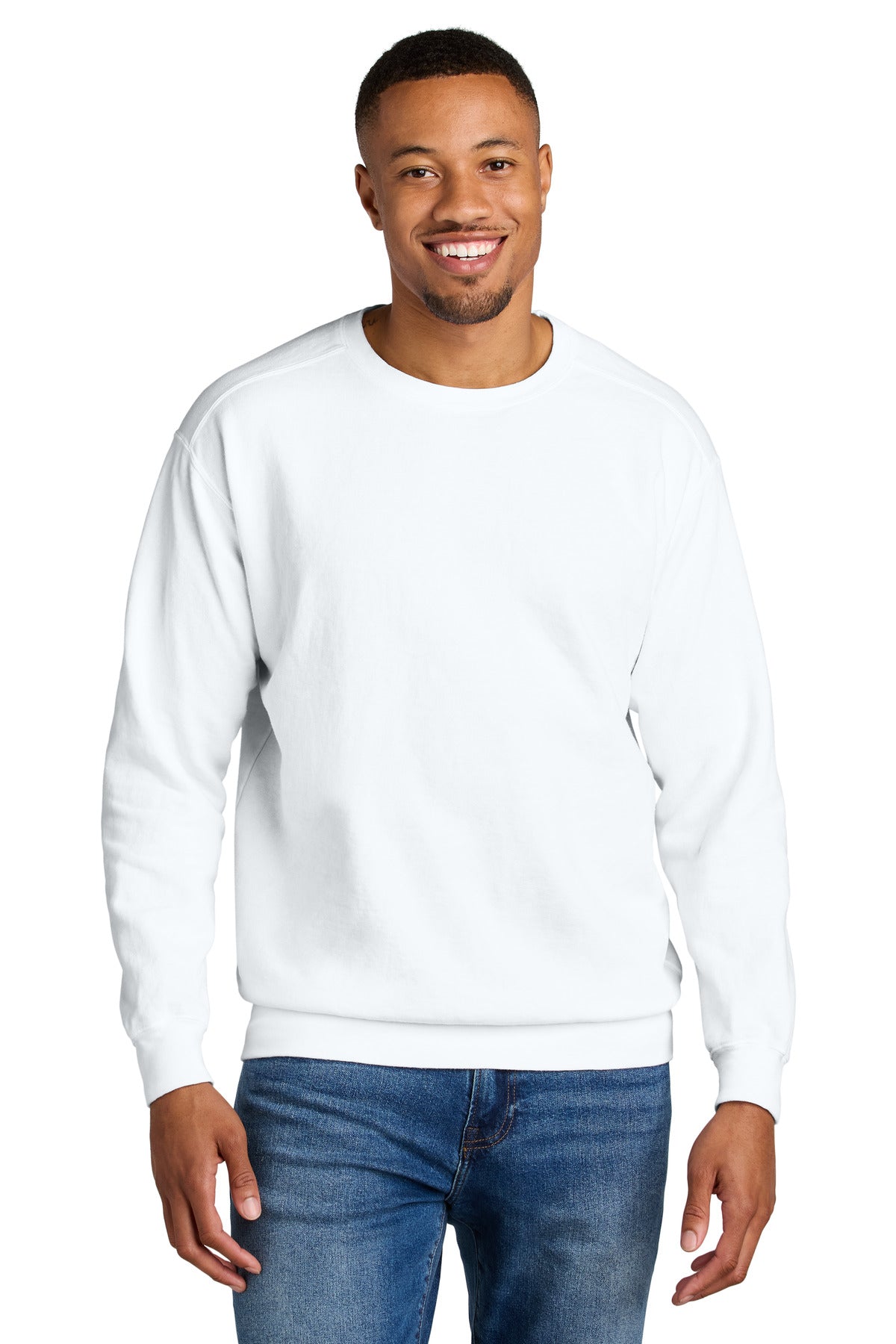 COMFORT COLORS Ring Spun Crewneck Sweatshirt. 1566 in White