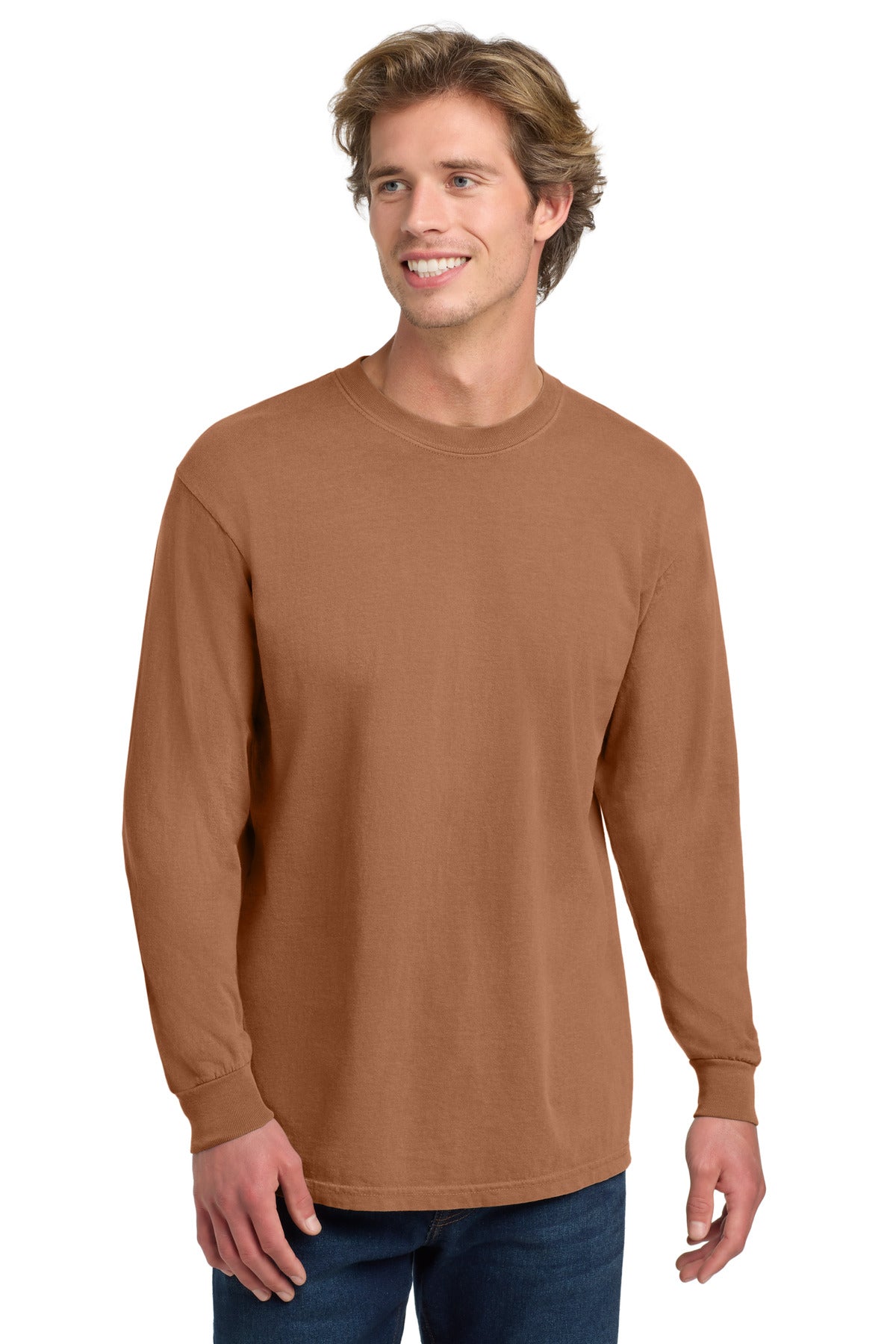 COMFORT COLORS Heavyweight Ring Spun Long Sleeve Tee. 6014 in Yam