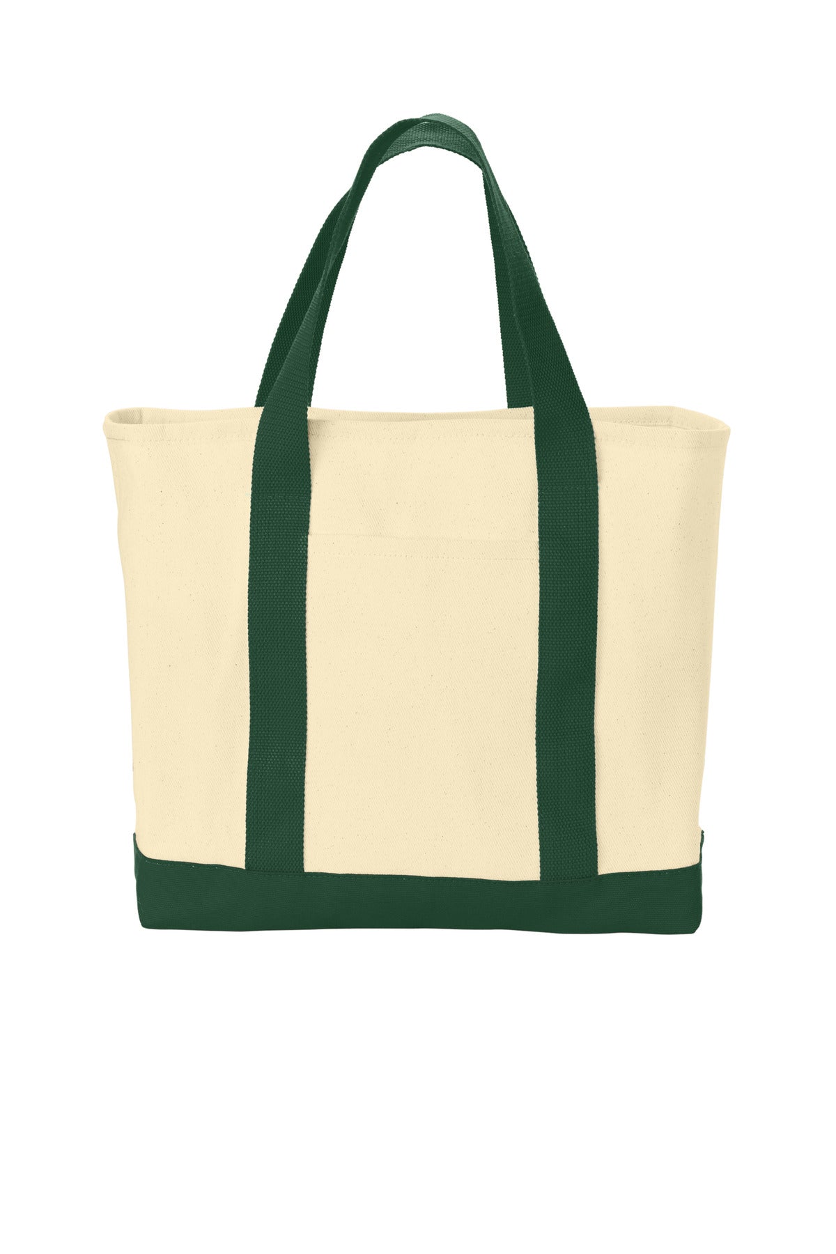 Port Authority - Ideal Twill Two-Tone Shopping Tote. B400 in Natural/ Spruce