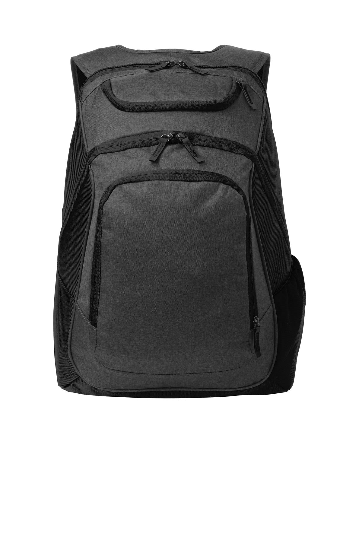 Port Authority Exec Backpack. BG223 in Graphite Heather/ Black