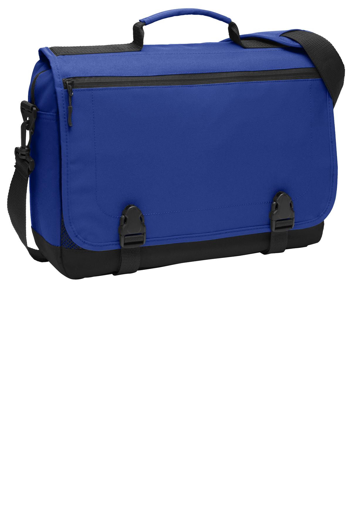 Port Authority Messenger Briefcase. BG304 in Twilight Blue
