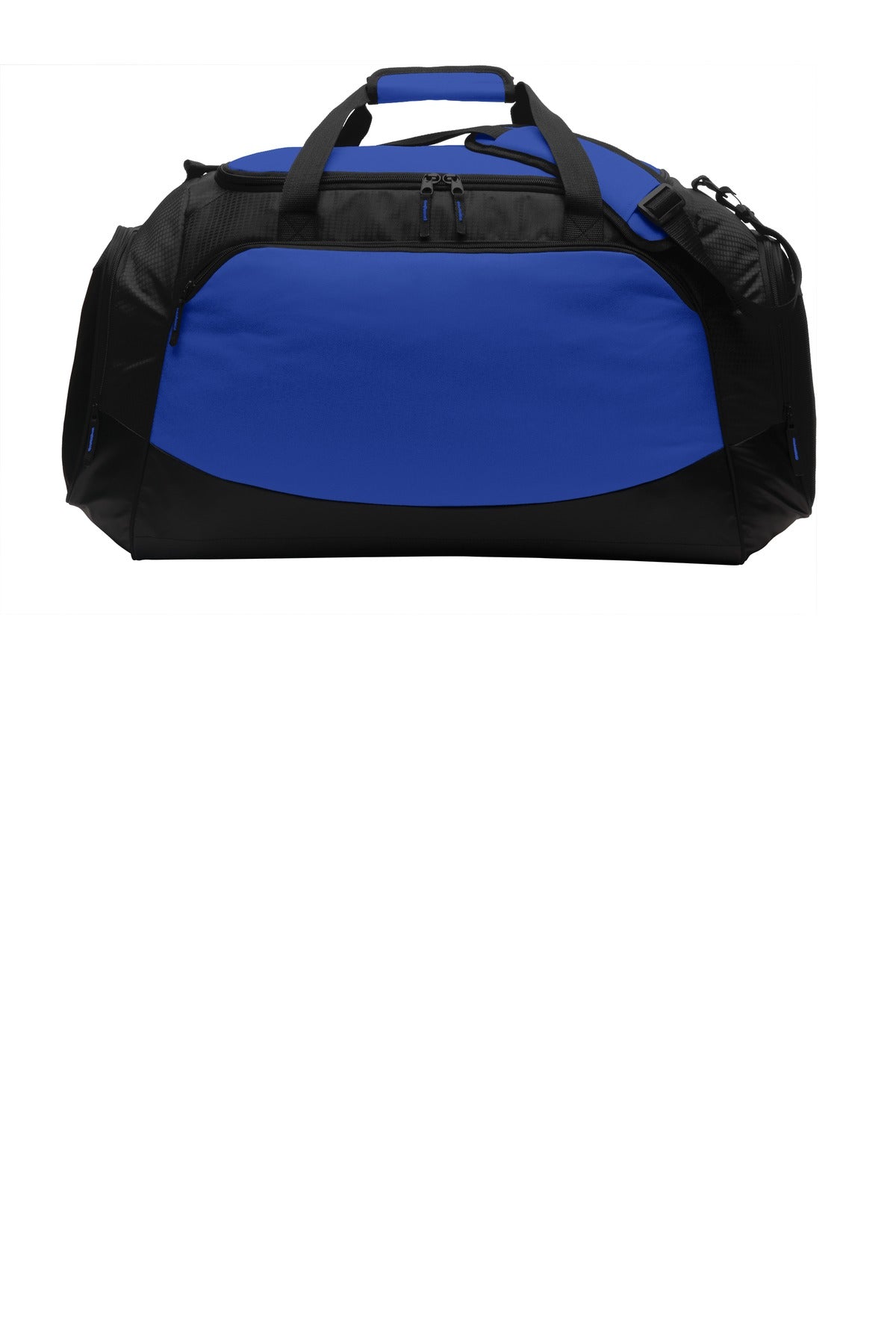 Port Authority Large Active Duffel. BG802 in True Royal/ Black