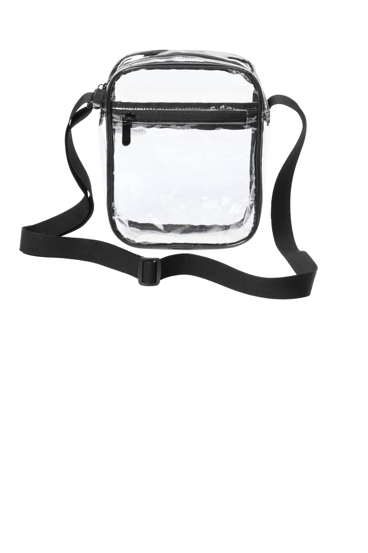 Port Authority Clear Crossbody Bag BG931 in Clear/ Black