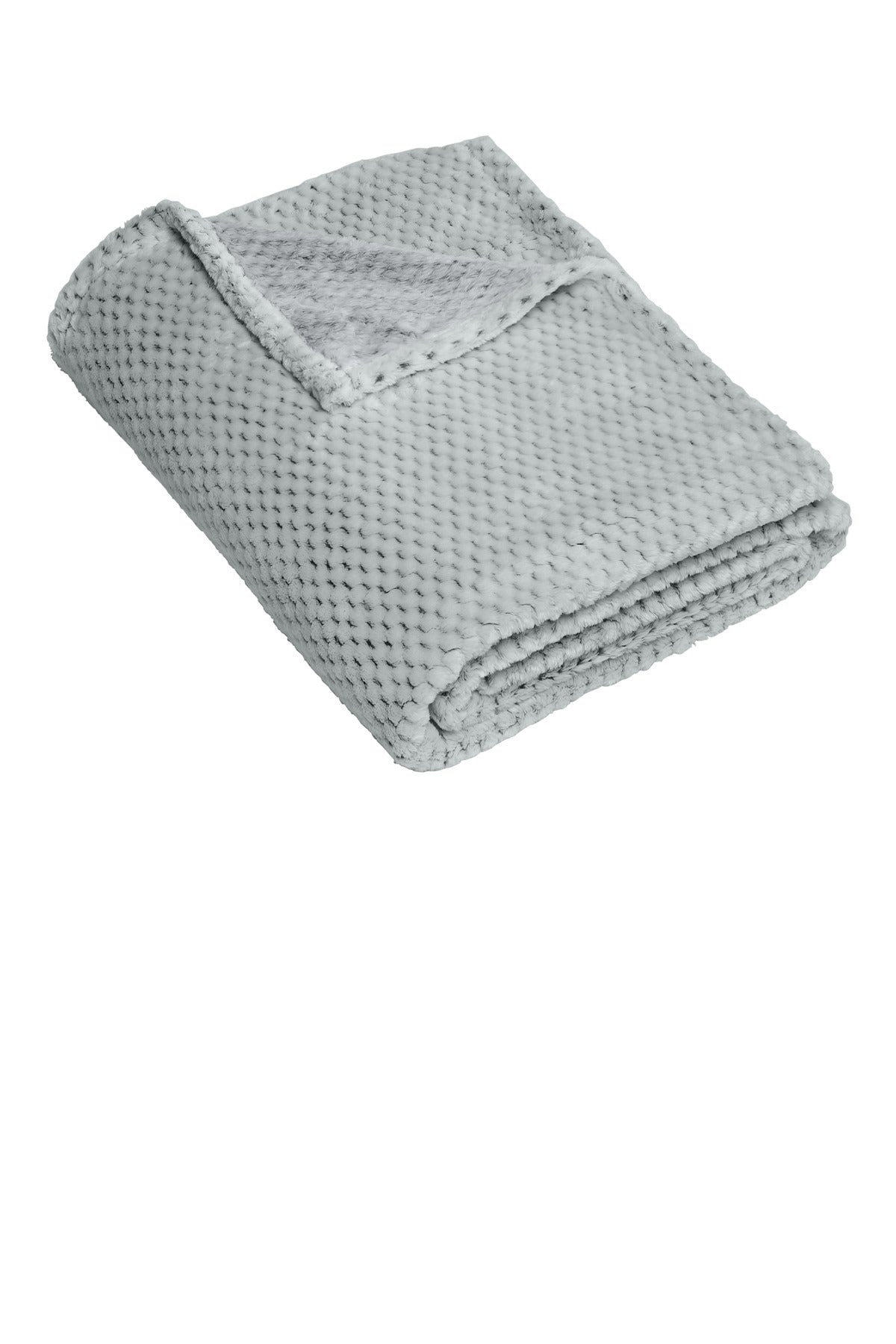 Port Authority Plush Texture Blanket. BP35 in Shadow Grey