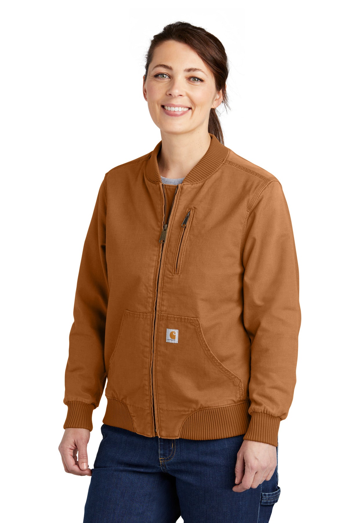Carhartt Women's Rugged Flex Crawford Jacket CT102524 in Carhartt Brown