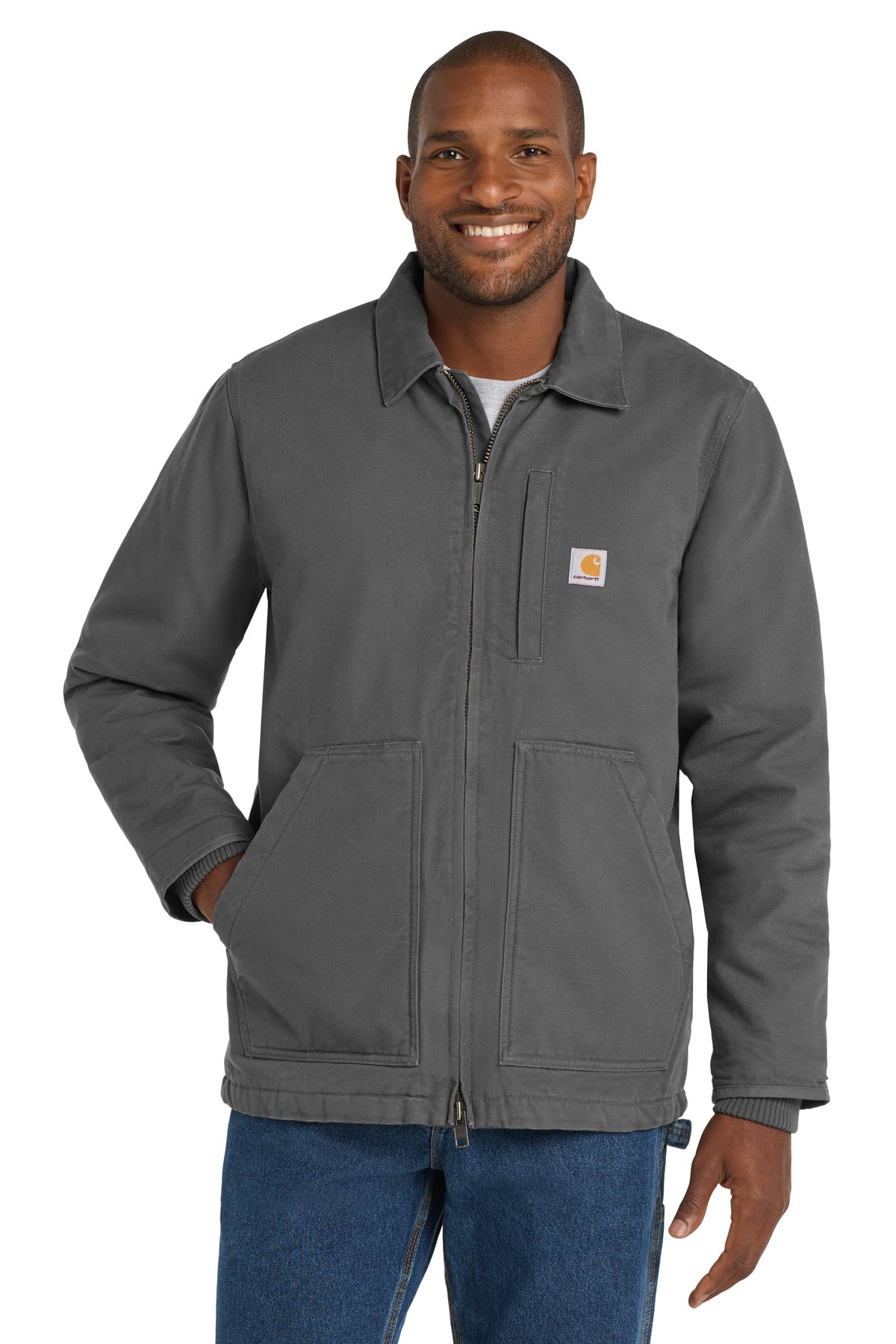 Carhartt Sherpa-Lined Coat CT104293 in Gravel