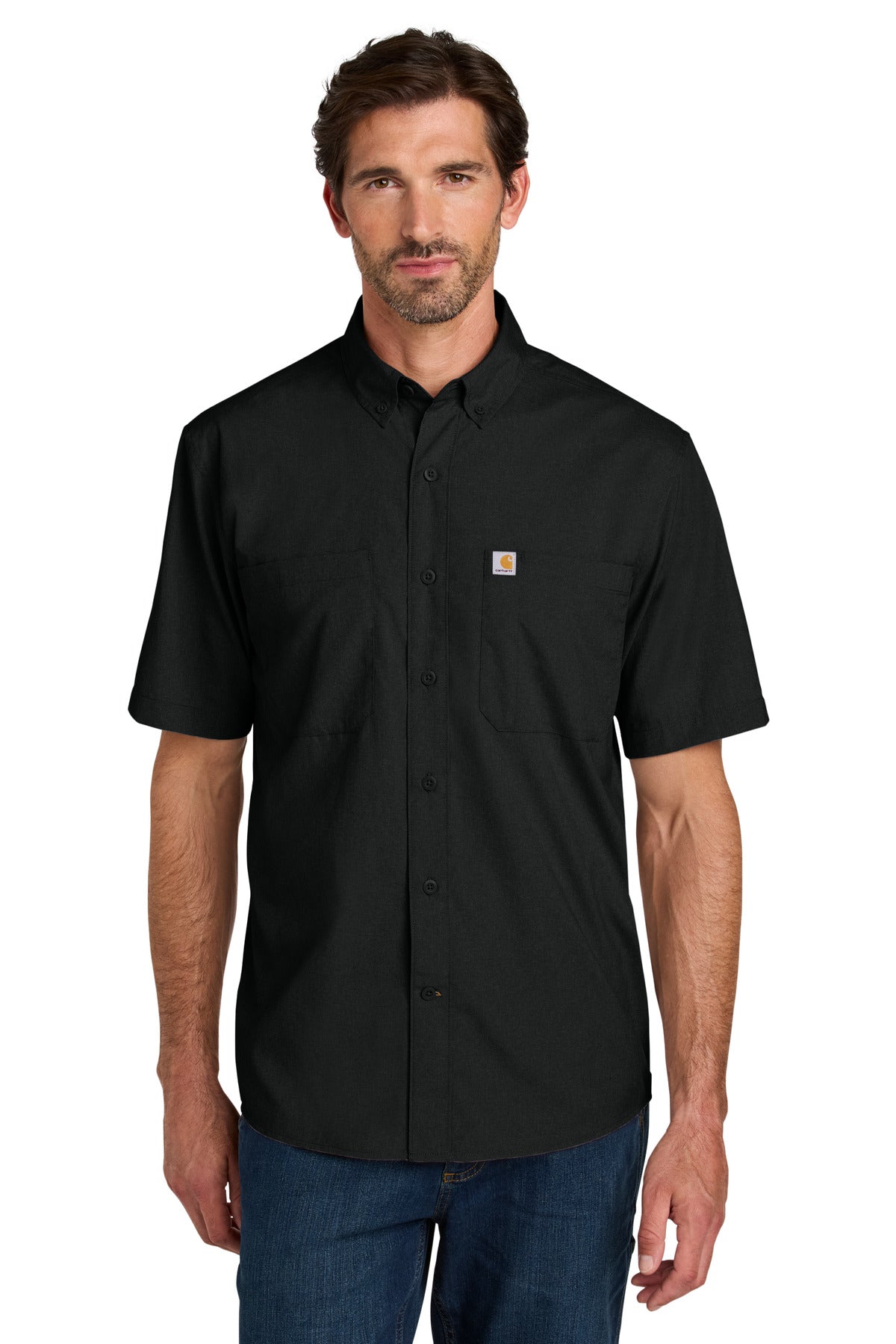 Carhartt Force Sun Defender Short Sleeve Shirt CT107107 in Black
