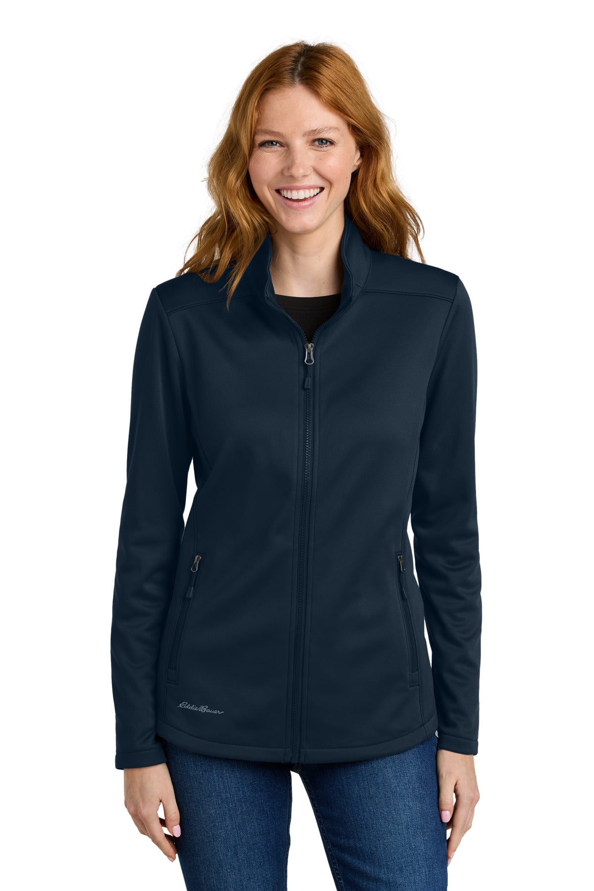 Eddie Bauer Women's Smooth Mid Layer Fleece Full-Zip EB2470 in River Blue Navy