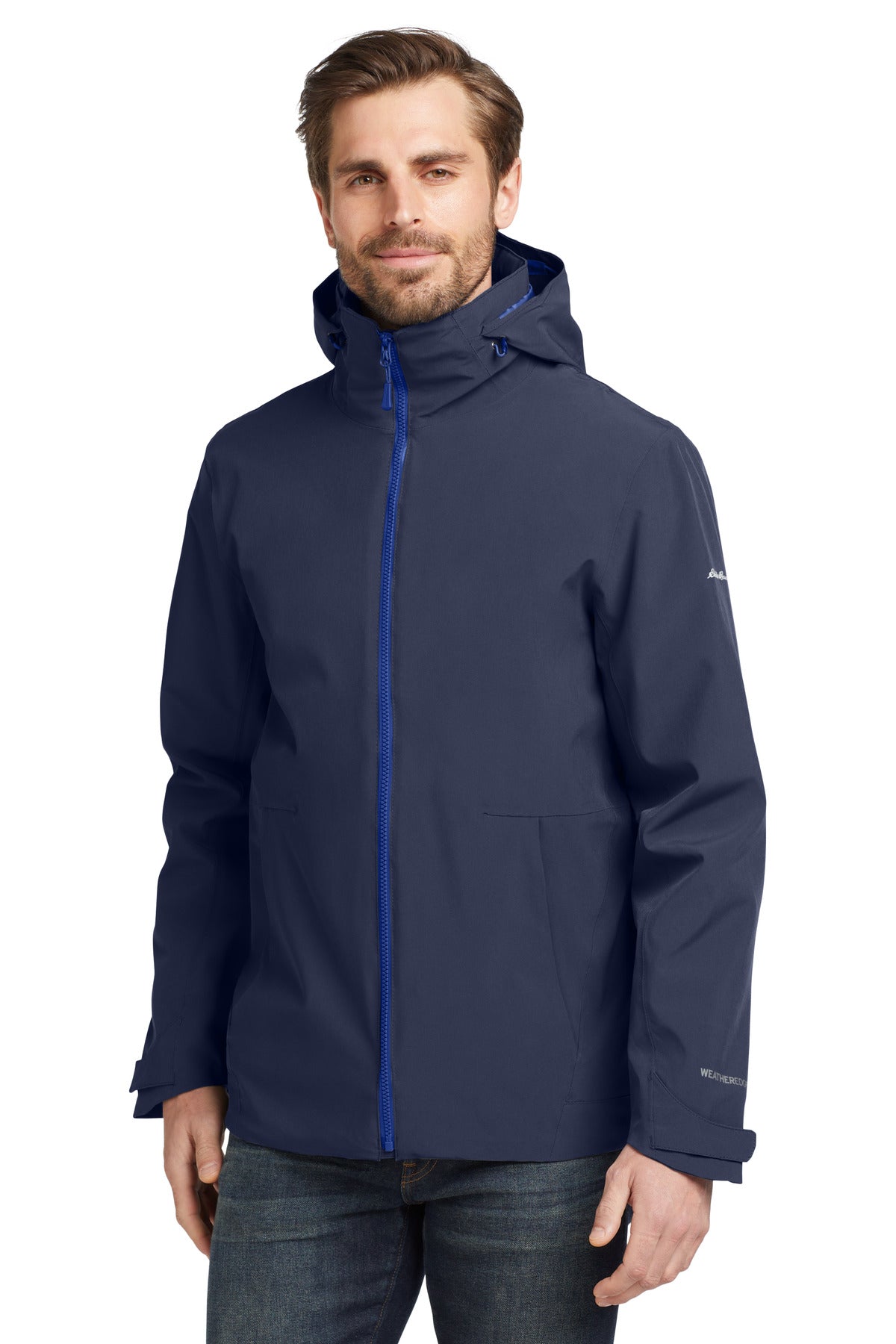 Eddie Bauer WeatherEdge 3-in-1 Jacket EB656 in River Blue/ Cobalt Blue
