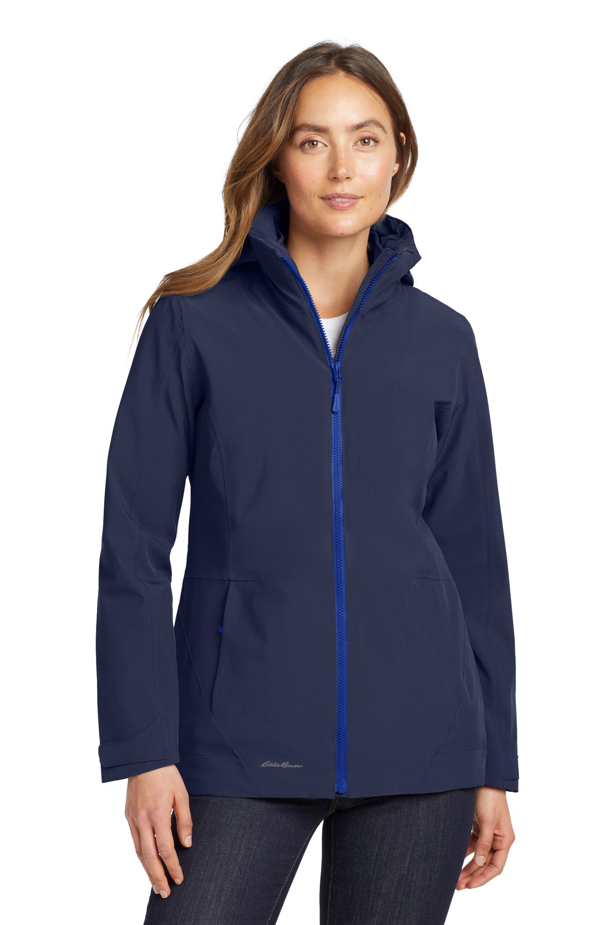 Eddie Bauer Women's WeatherEdge 3-in-1 Jacket EB657 in River Blue/ Cobalt Blue