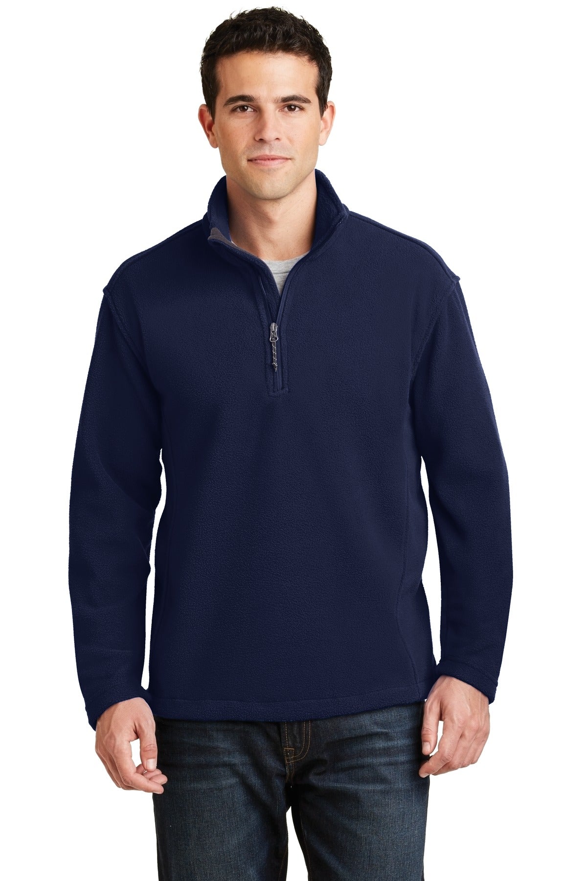 Port Authority Value Fleece 1/4-Zip Pullover. F218 in True Navy