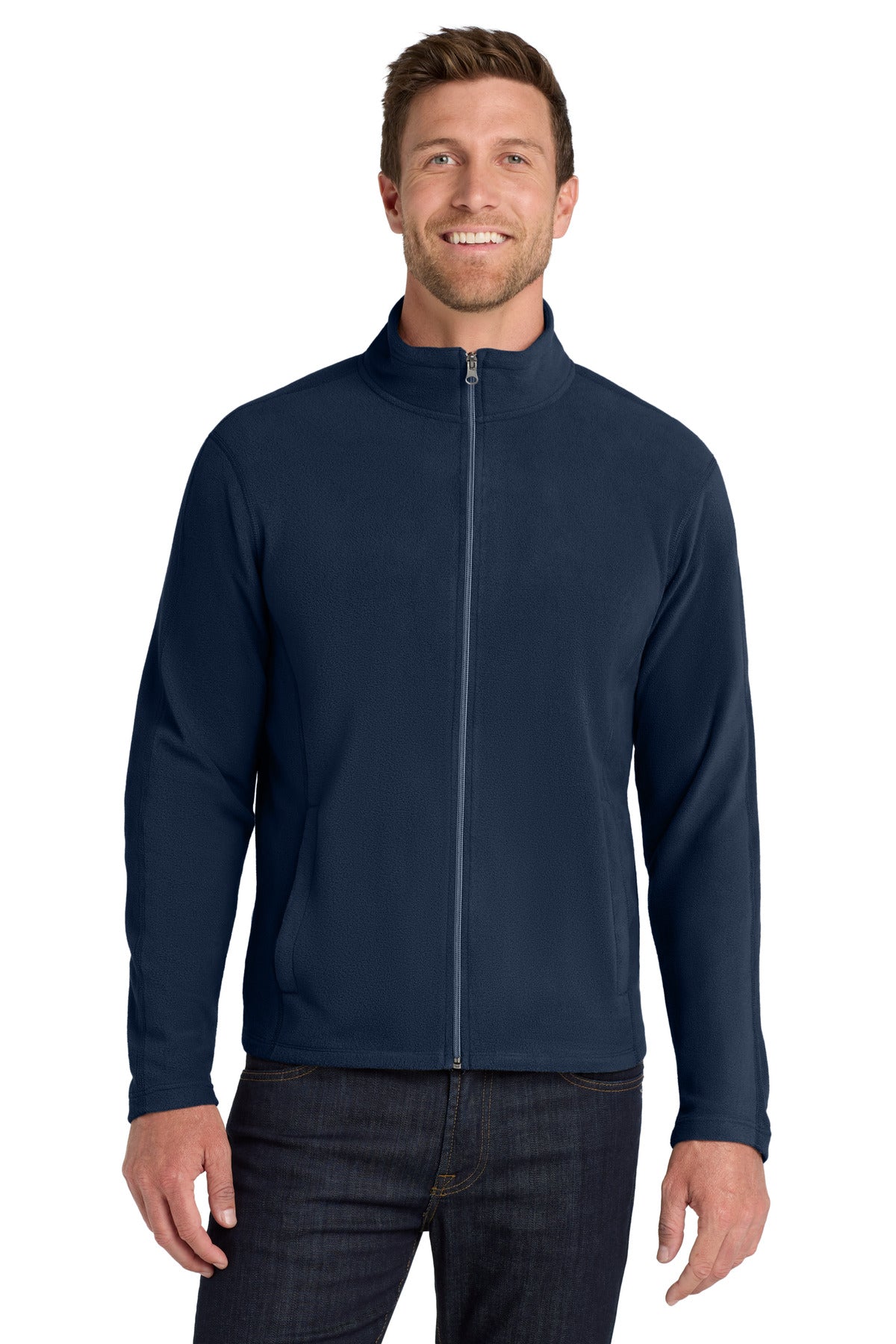 Port Authority Microfleece Jacket. F223 in True Navy