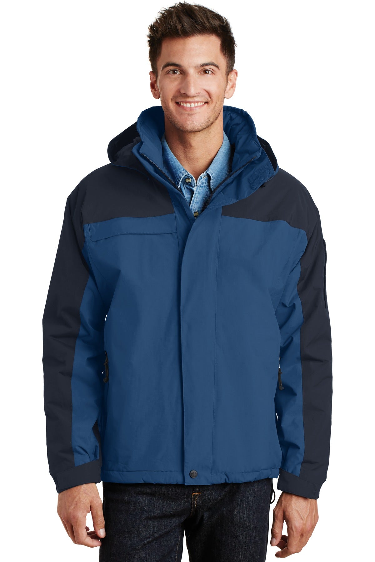 Port Authority Nootka Jacket. J792 in Regatta Blue/ Navy
