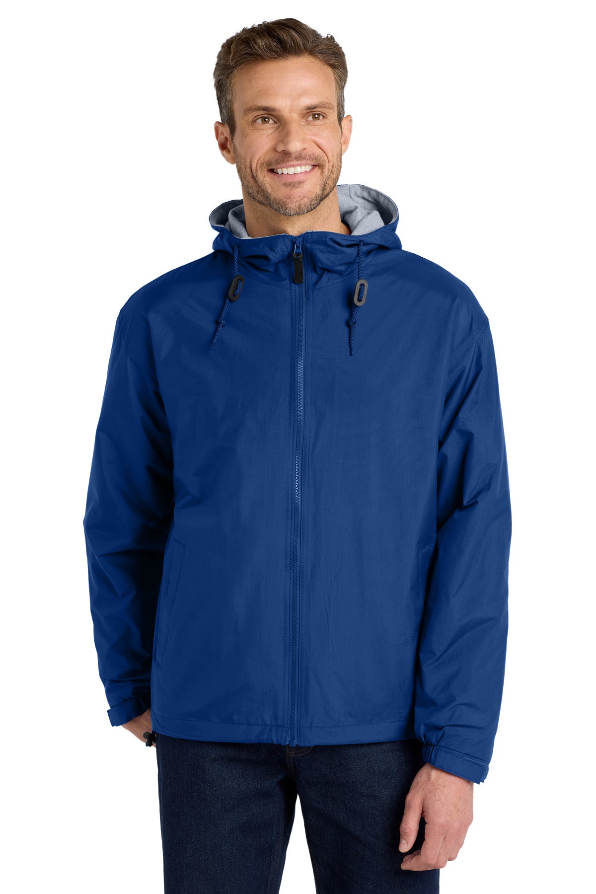 Port Authority Team Jacket. JP56 in Royal/ Light Oxford