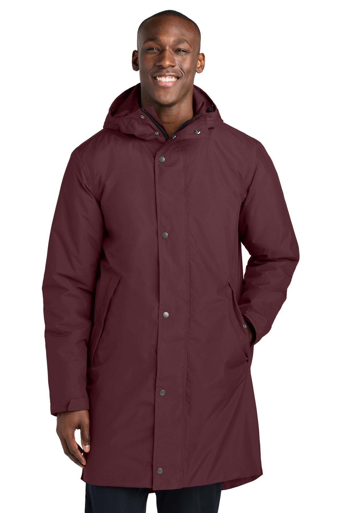 Sport-Tek Waterproof Insulated Sideline Parka JST55 in Maroon