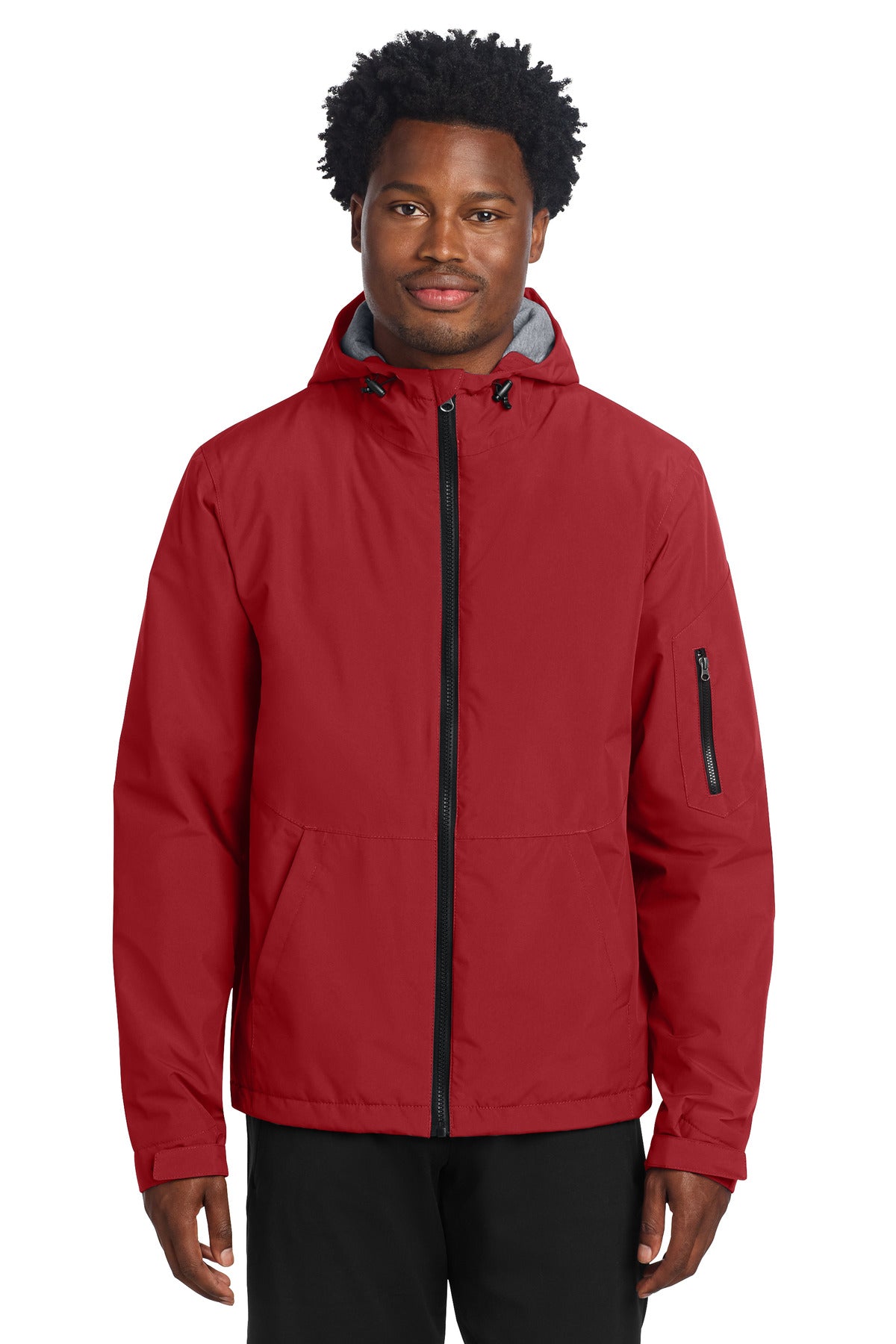 Sport-Tek Waterproof Insulated Jacket JST56 in Deep Red