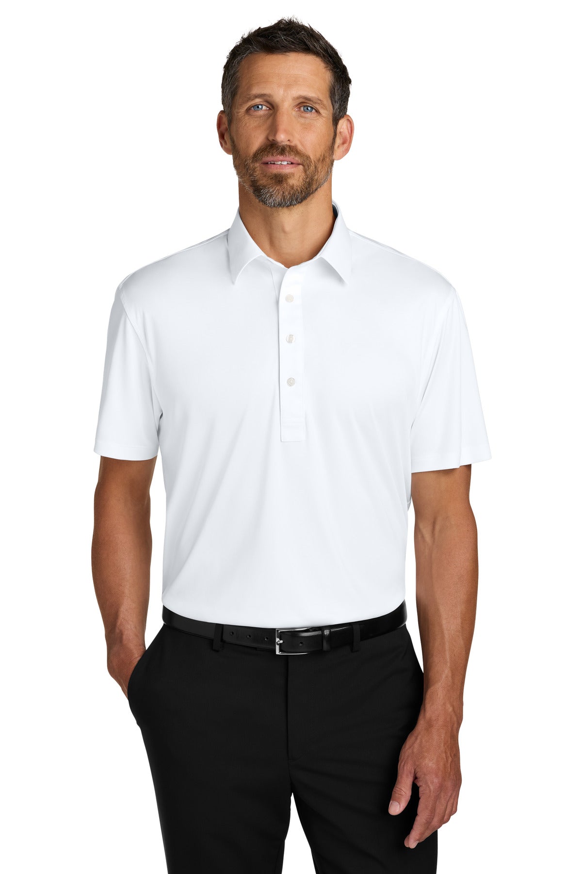 Port Authority Shirt Collar Polo K700 in White