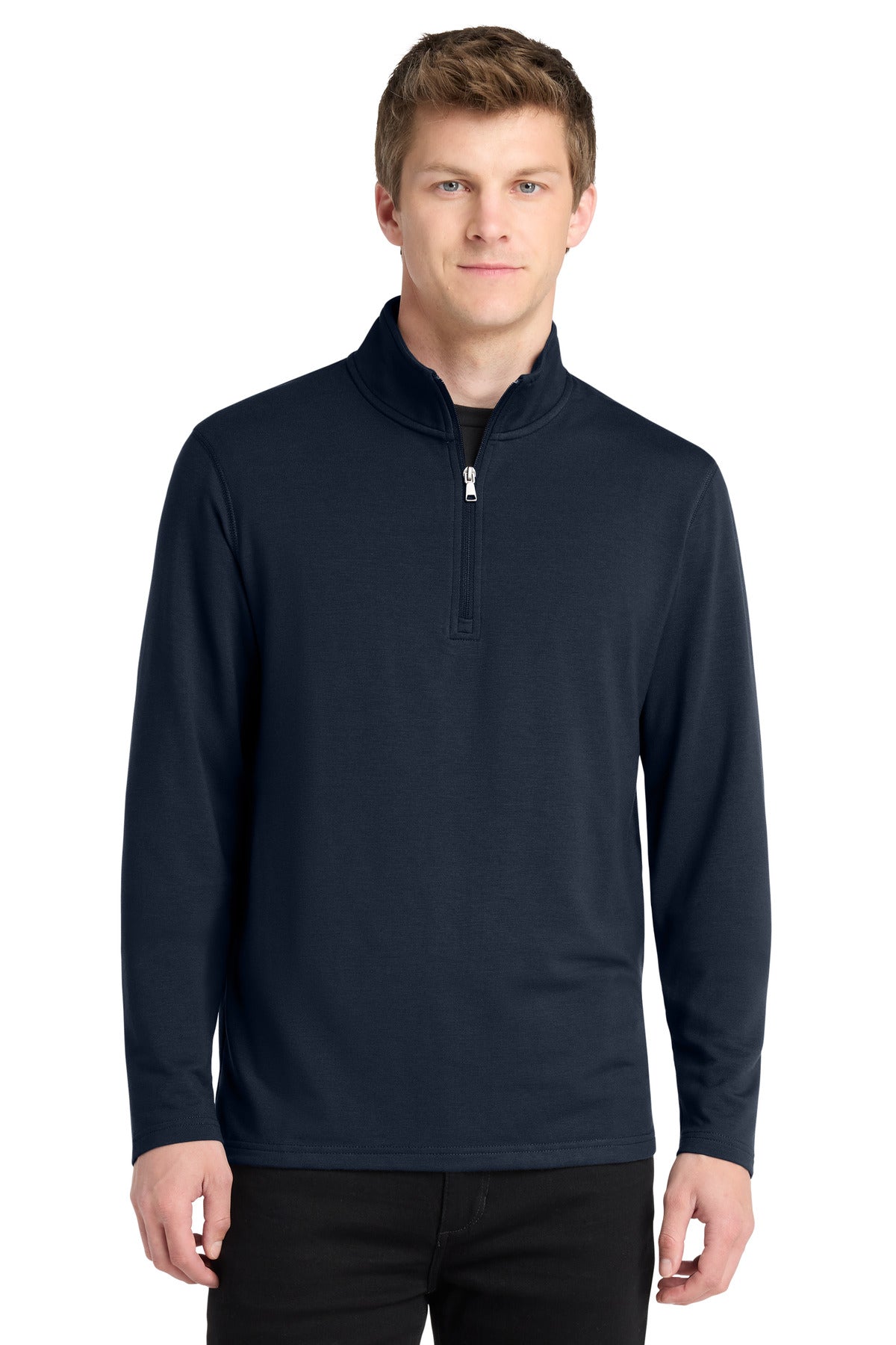 Port Authority Microterry 1/4-Zip Pullover K825 in River Blue Navy