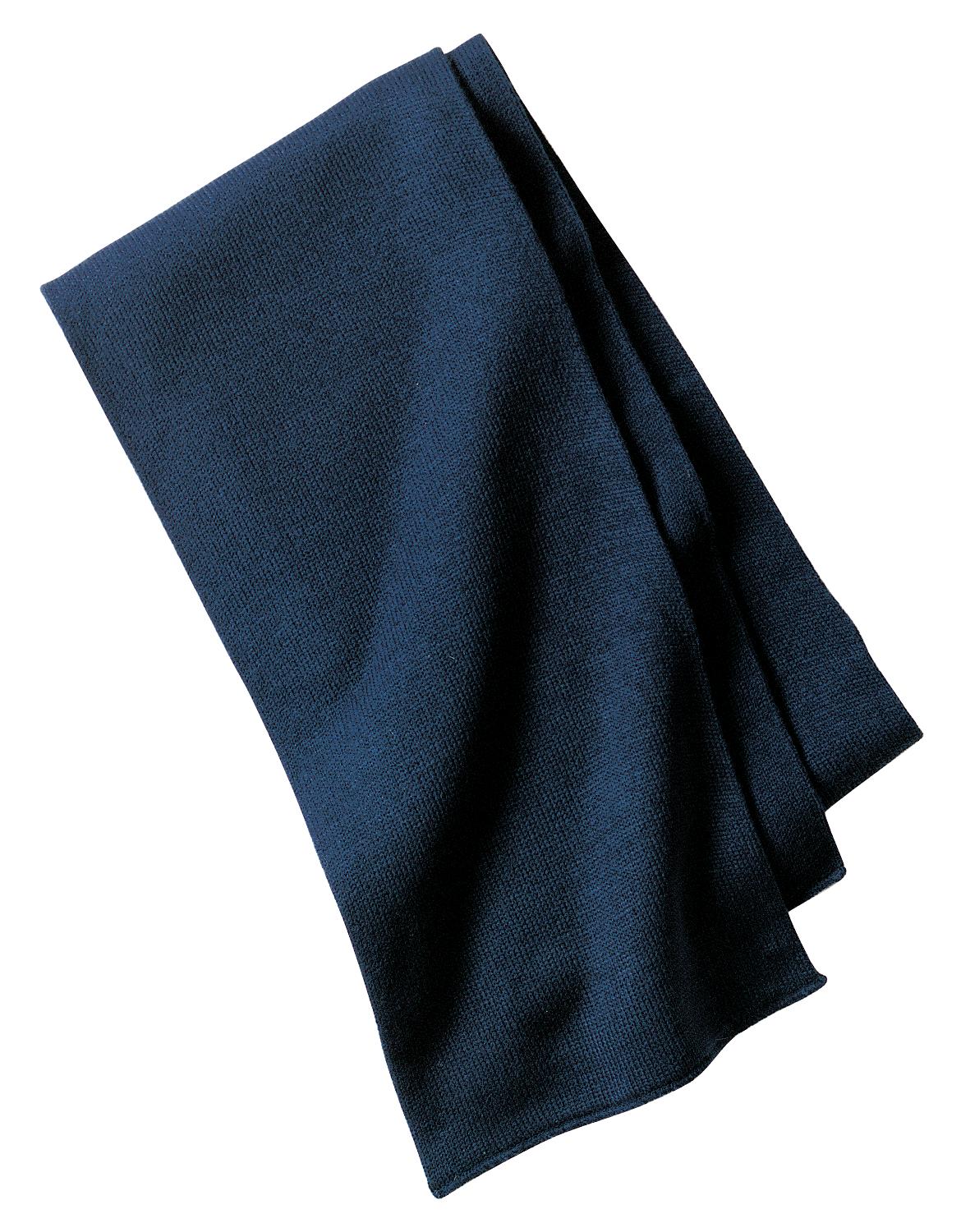 Port Authority Knitted Scarf. KS01 in Navy