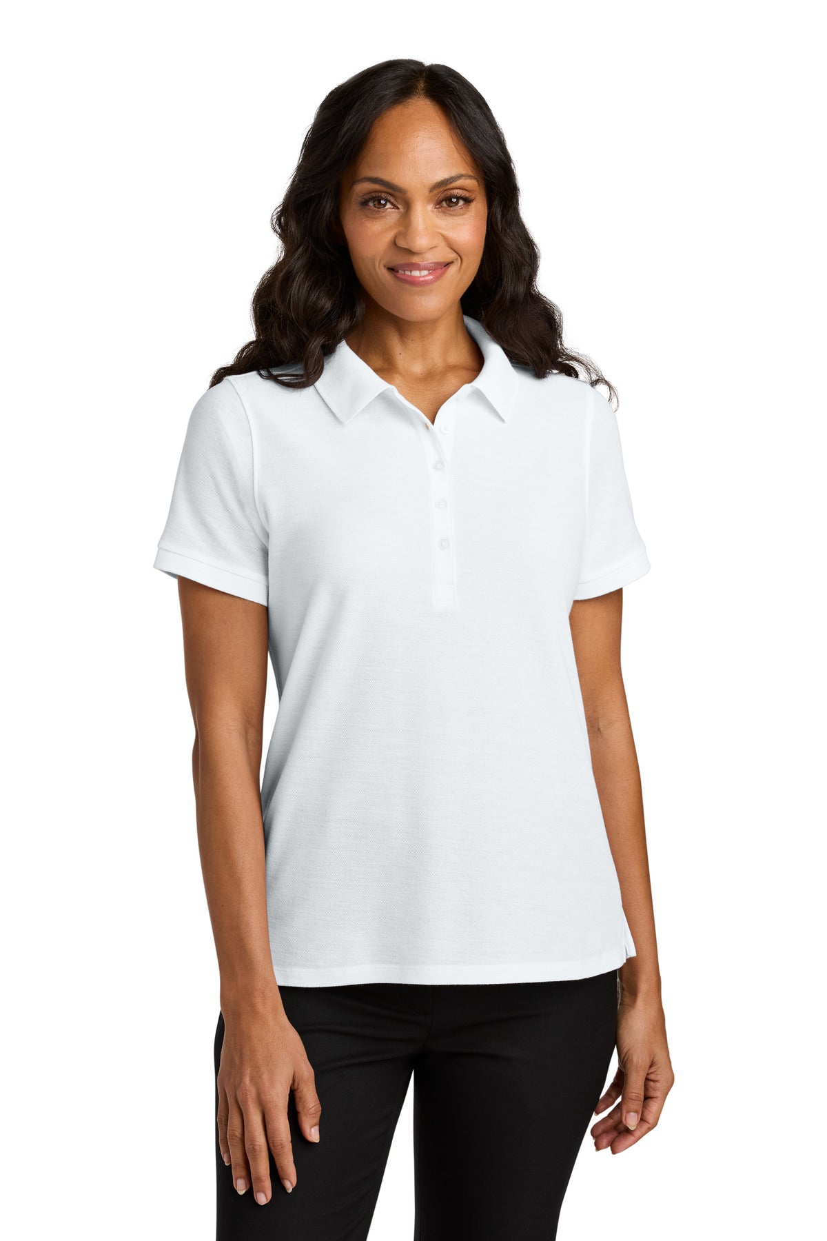 Port Authority Women's Wearever Signature Pique Polo LK200 in White
