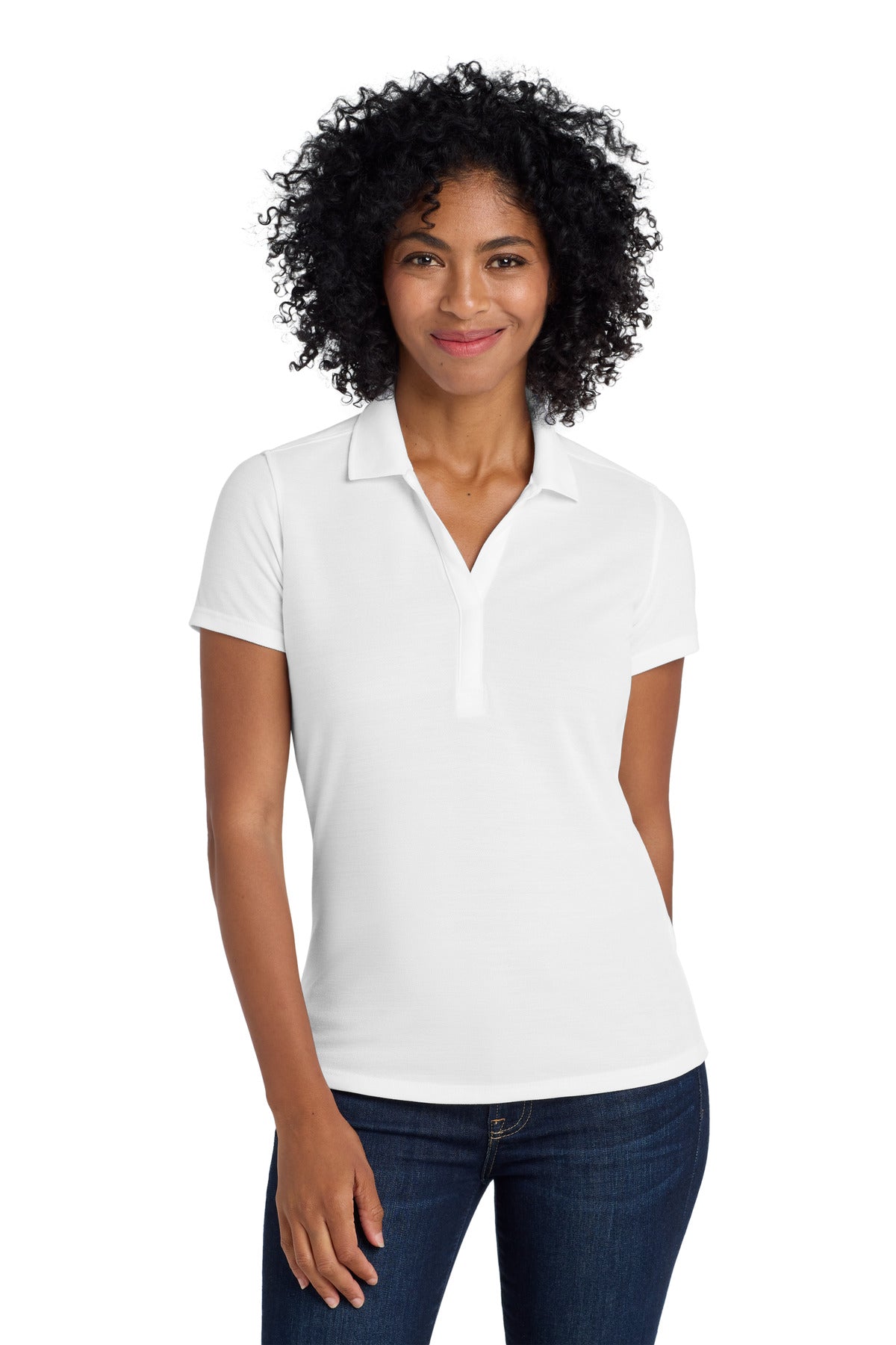 Port Authority Women's EZPerformance Pique Polo. LK600 in White