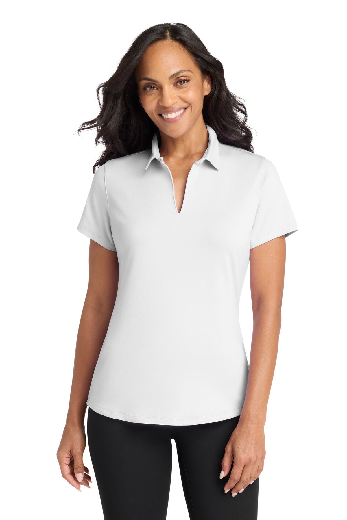 Port Authority Women's City Stretch Polo LK683 in White