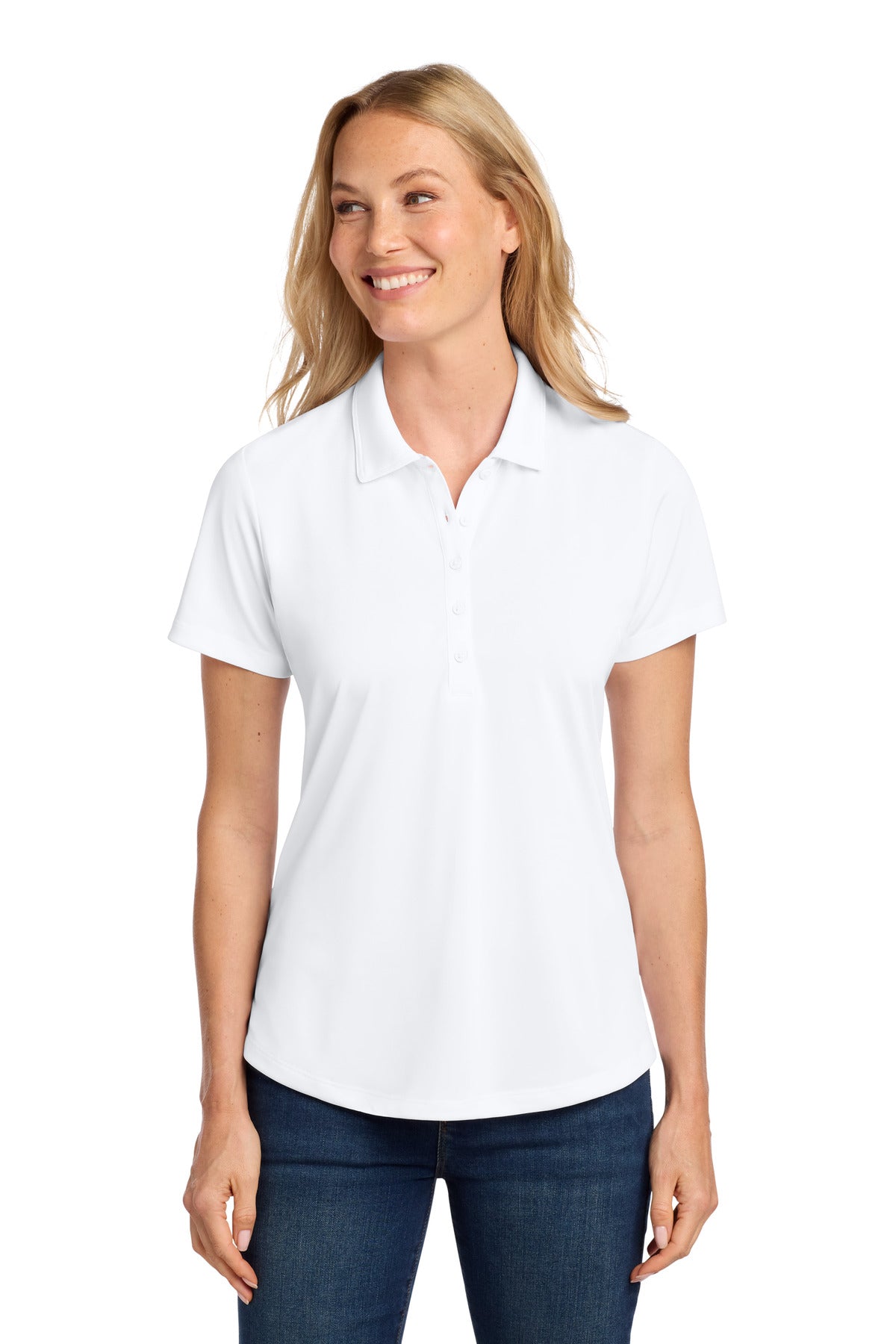 Port Authority Women's C-FREE Snag-Proof Polo LK864 in White