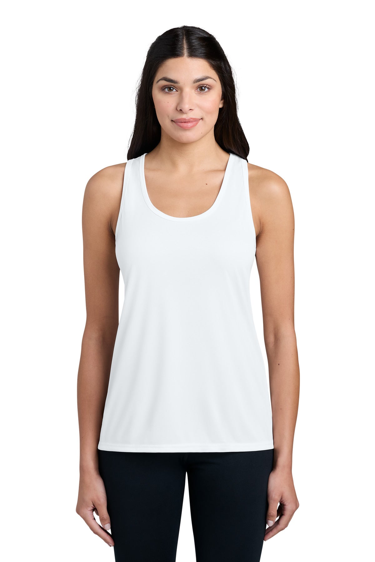 Port & Co Women's Performance Tank LPC380TT in White
