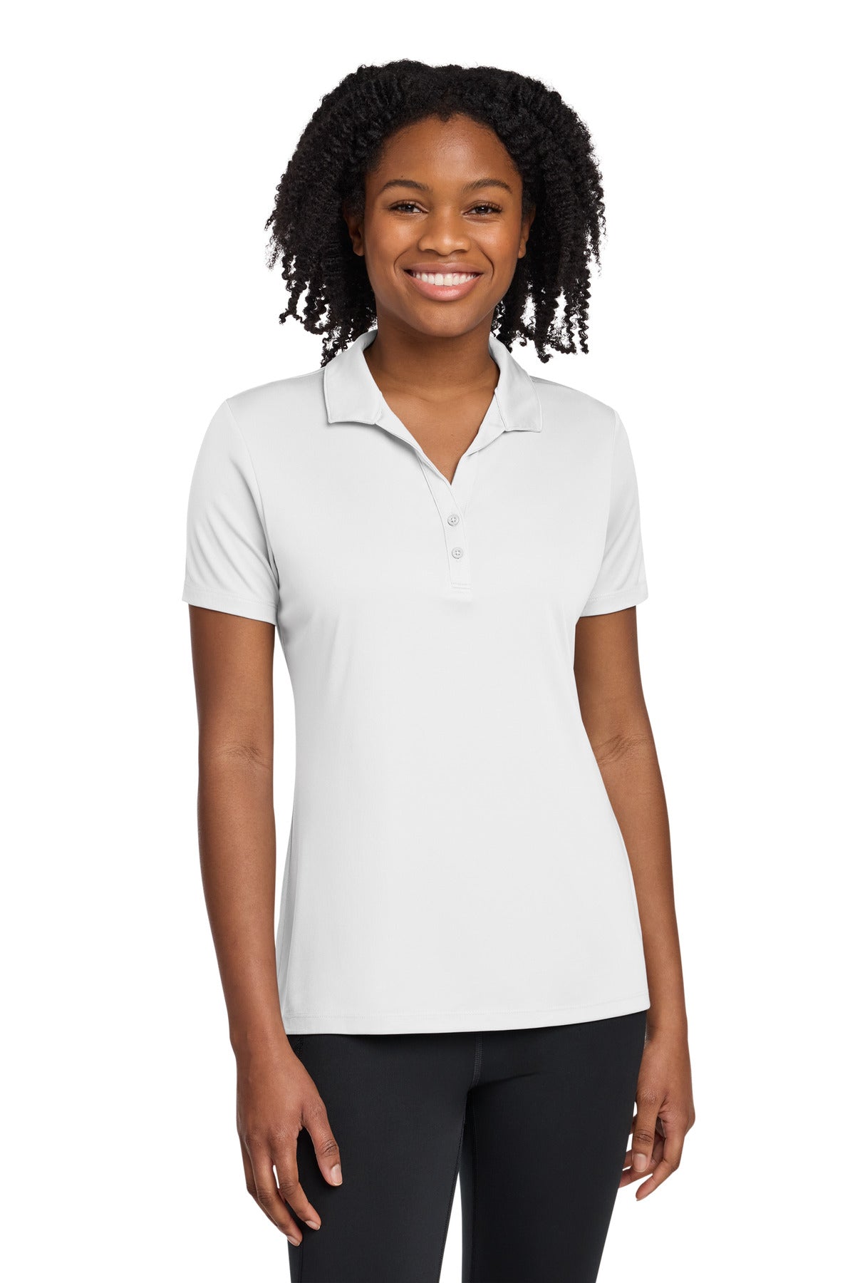 Sport-Tek Women's PosiCharge Re-Compete Polo LST725 in White