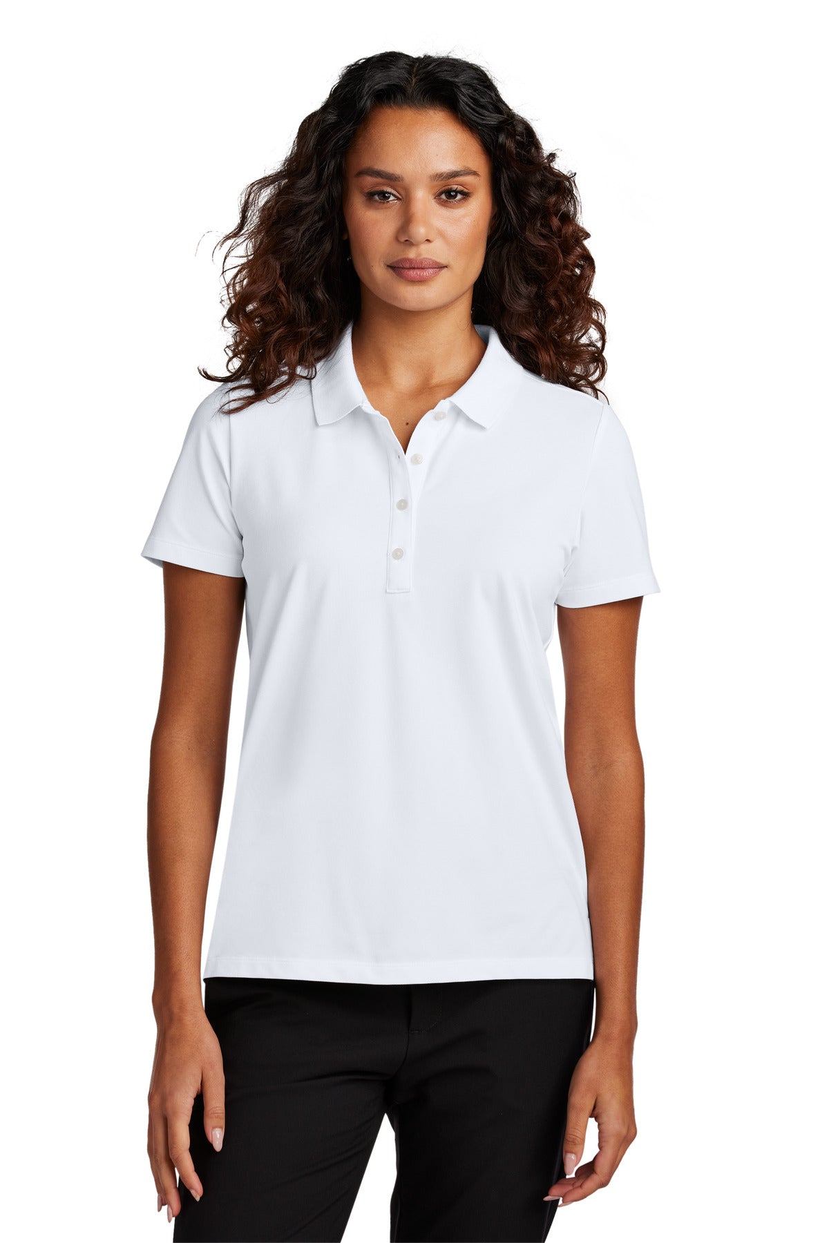 Mercer+Mettle Women's Stretch Pique Polo MM1005 in White