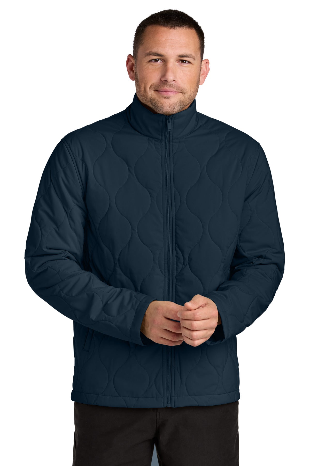 Mercer+Mettle Quilted Liner Jacket MM7202 in Night Navy
