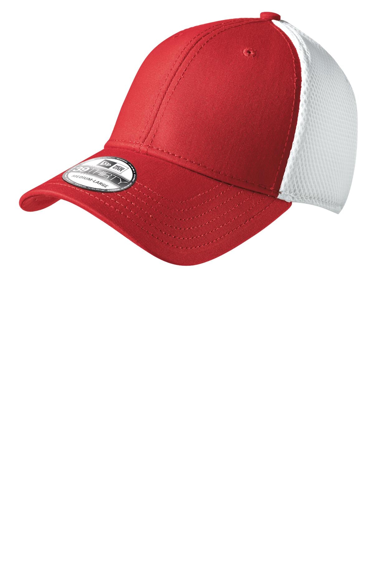 New Era - Stretch Mesh Cap. NE1020 in Scarlet Red/ White