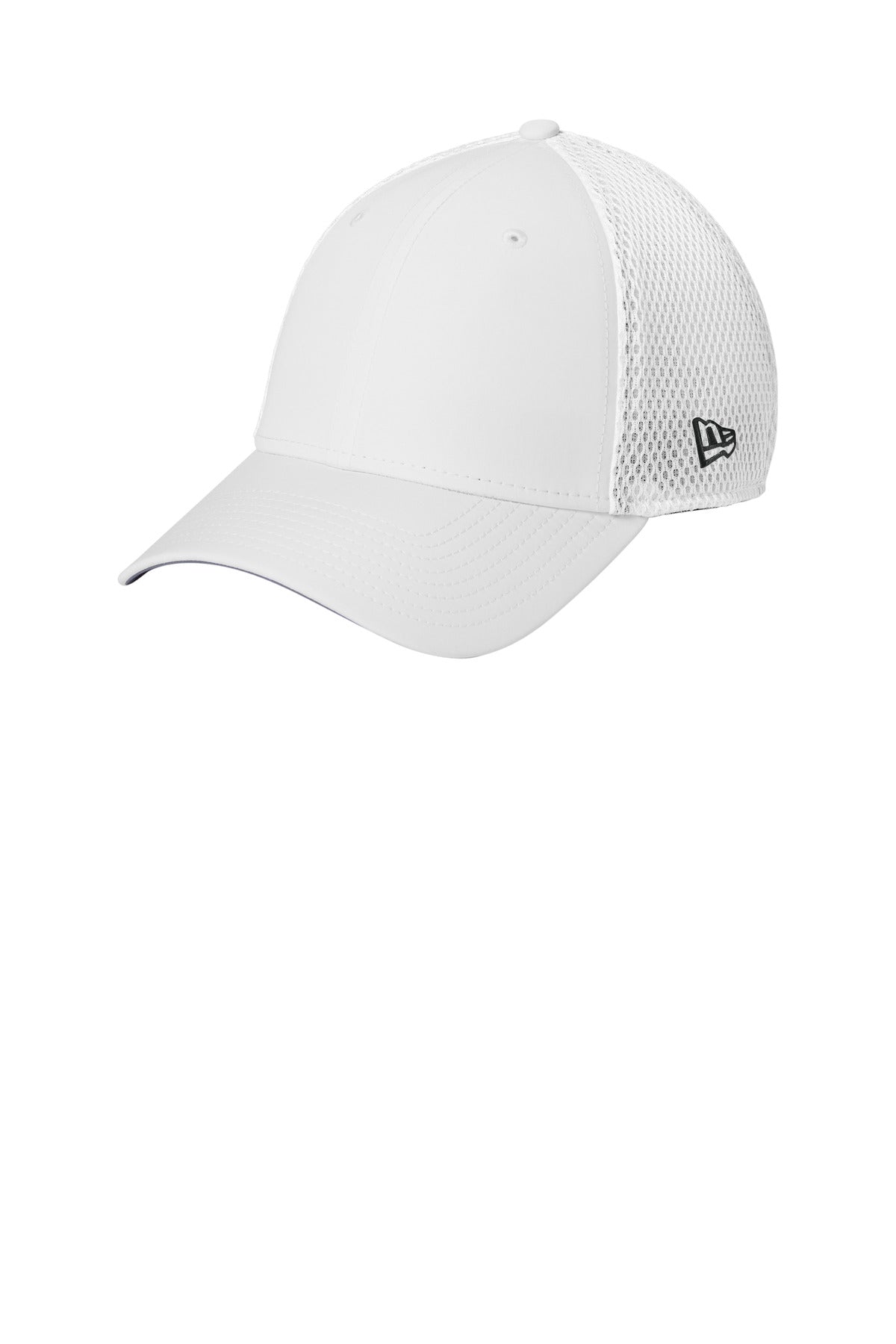 New Era 39THIRTY Performance Stretch Mesh Cap NE1130 in White
