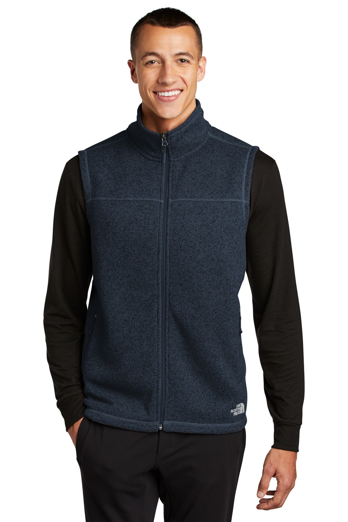 The North Face Sweater Fleece Vest NF0A47FA in Urban Navy Heather