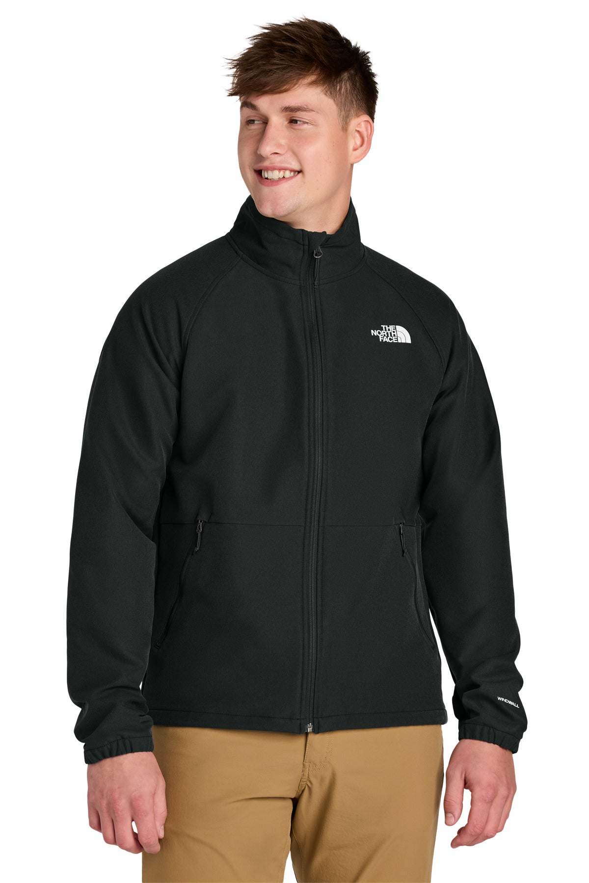 The North Face Barr Lake Soft Shell Jacket NF0A8BUD in TNF Black Heather