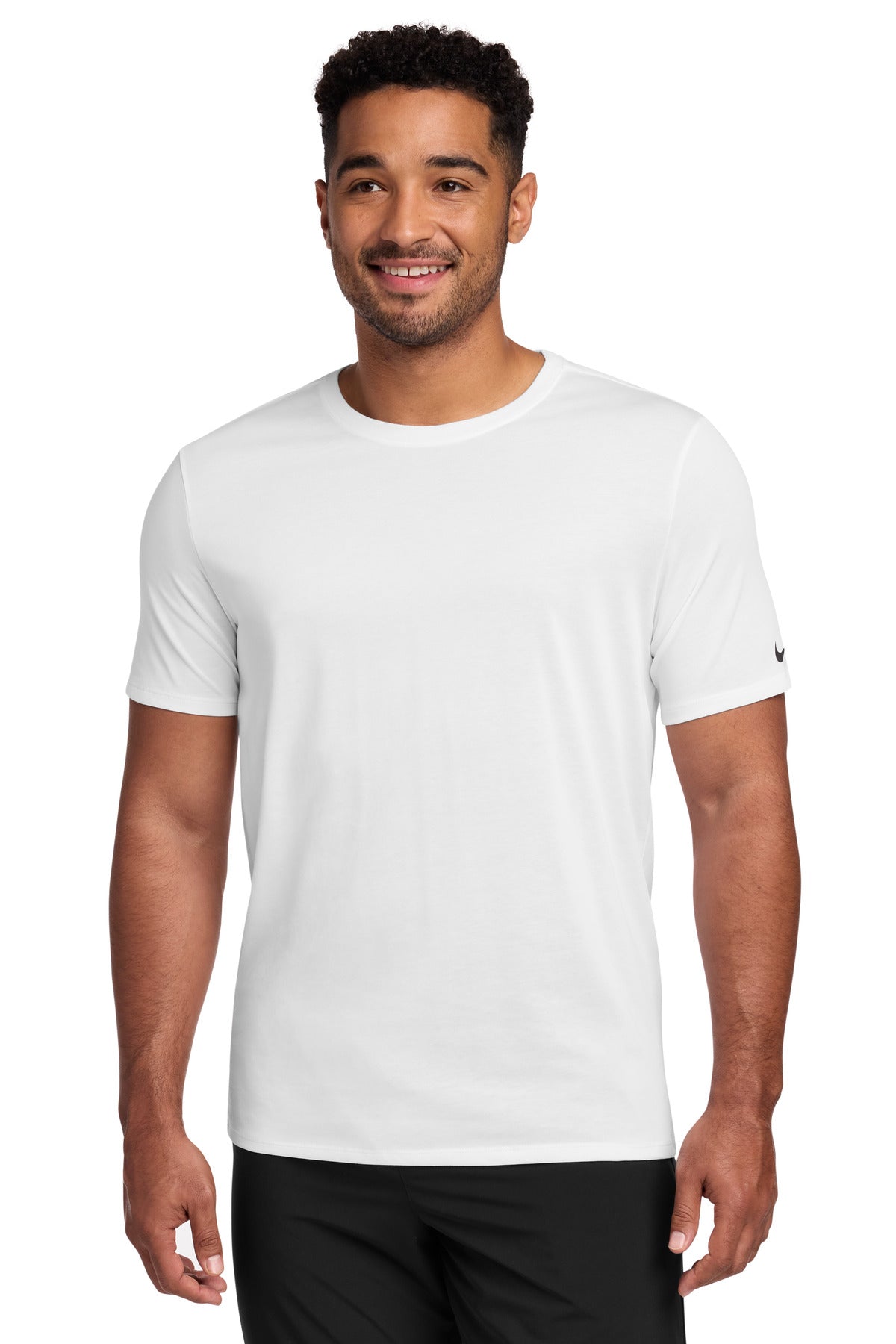 Nike Dri-FIT Cotton/Poly Tee. NKBQ5231 in White