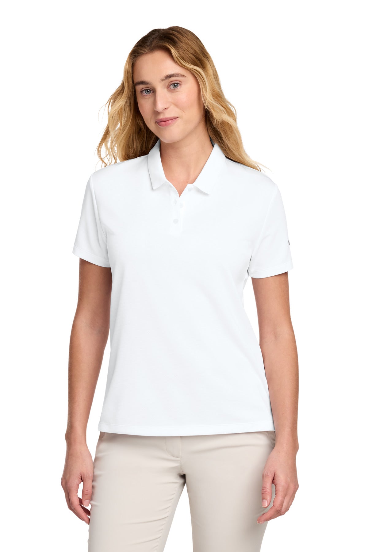 Nike Women's Dry Essential Solid Polo NKBV6043 in White