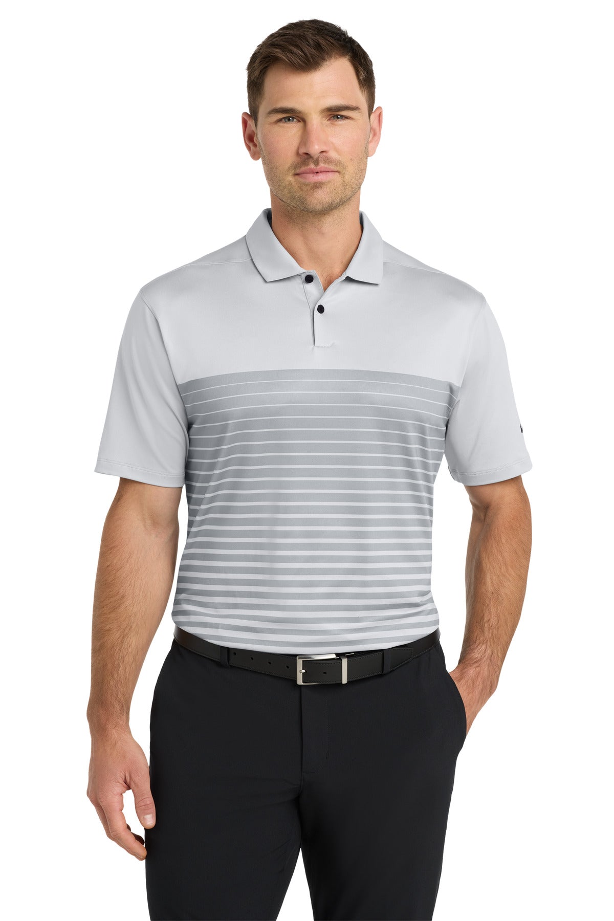 Nike Dri-FIT Vapor Block Polo NKDC2114 in Wolf Grey