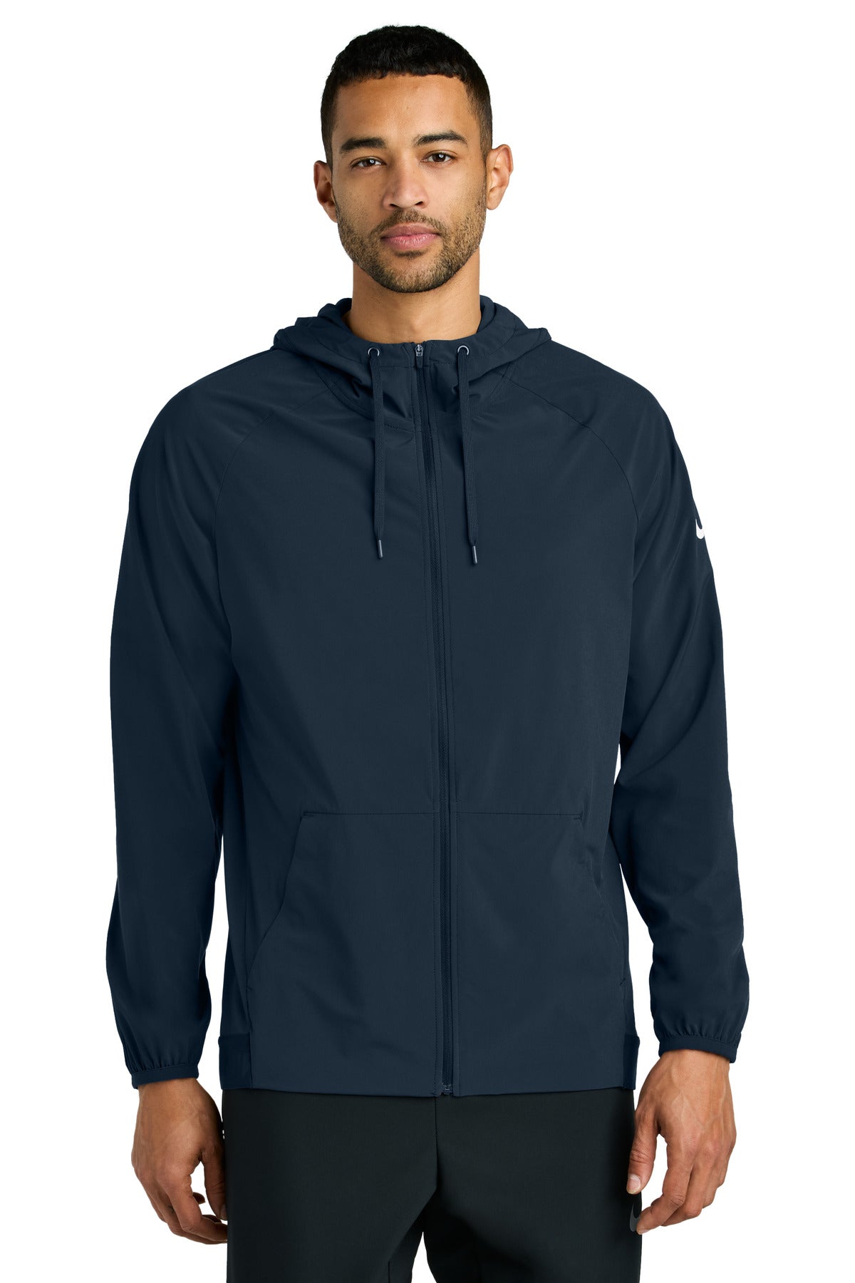 Nike Pro Hooded Jacket NKFQ4761 in Navy/ Game Royal