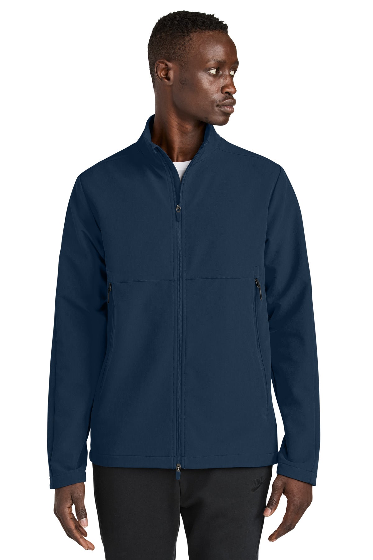 Nike Full-Zip Soft Shell Jacket NKHM7926 in Navy