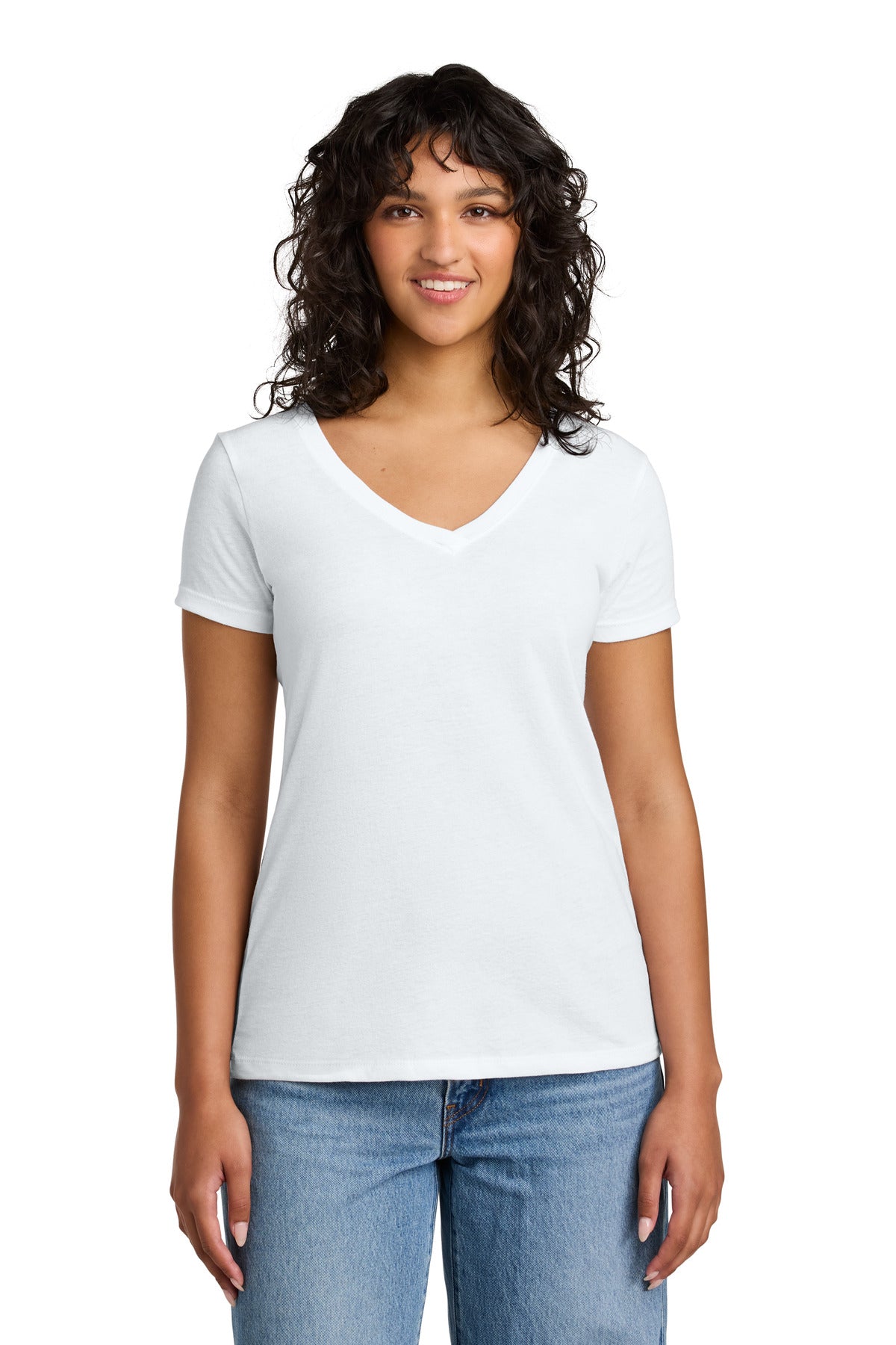 Next Level Apparel Women's Ideal V-Neck Tee NL1540 in White