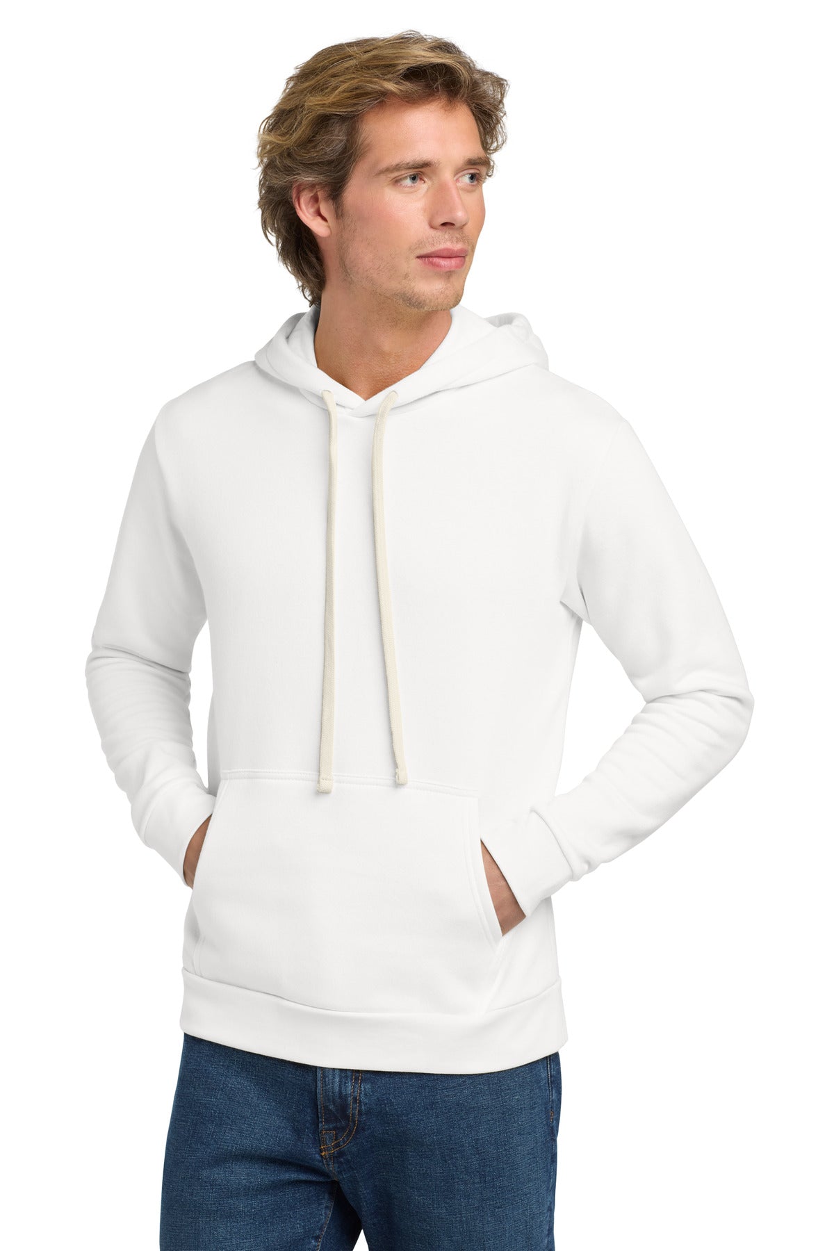 Next Level Apparel Adult Santa Barbara Pullover Hoodie. NL9303 in White