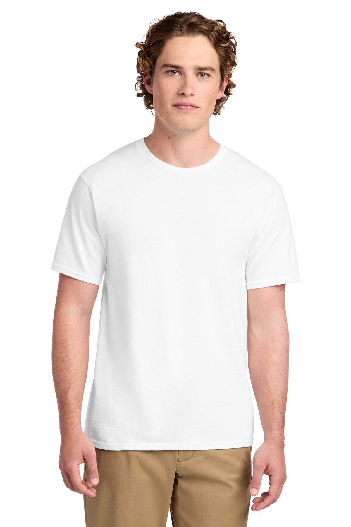 Port & Co Ring Spun Cotton Tee. PC150 in White