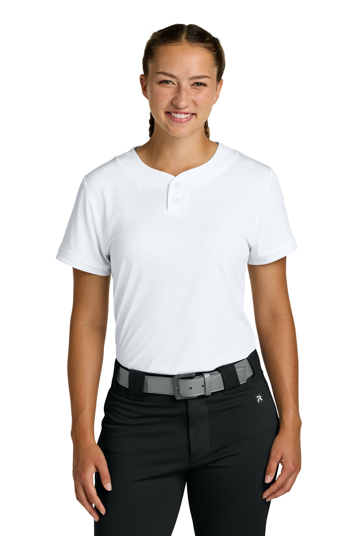 Richardson Women's Select 2-Button Softball Jersey RW7220 in White