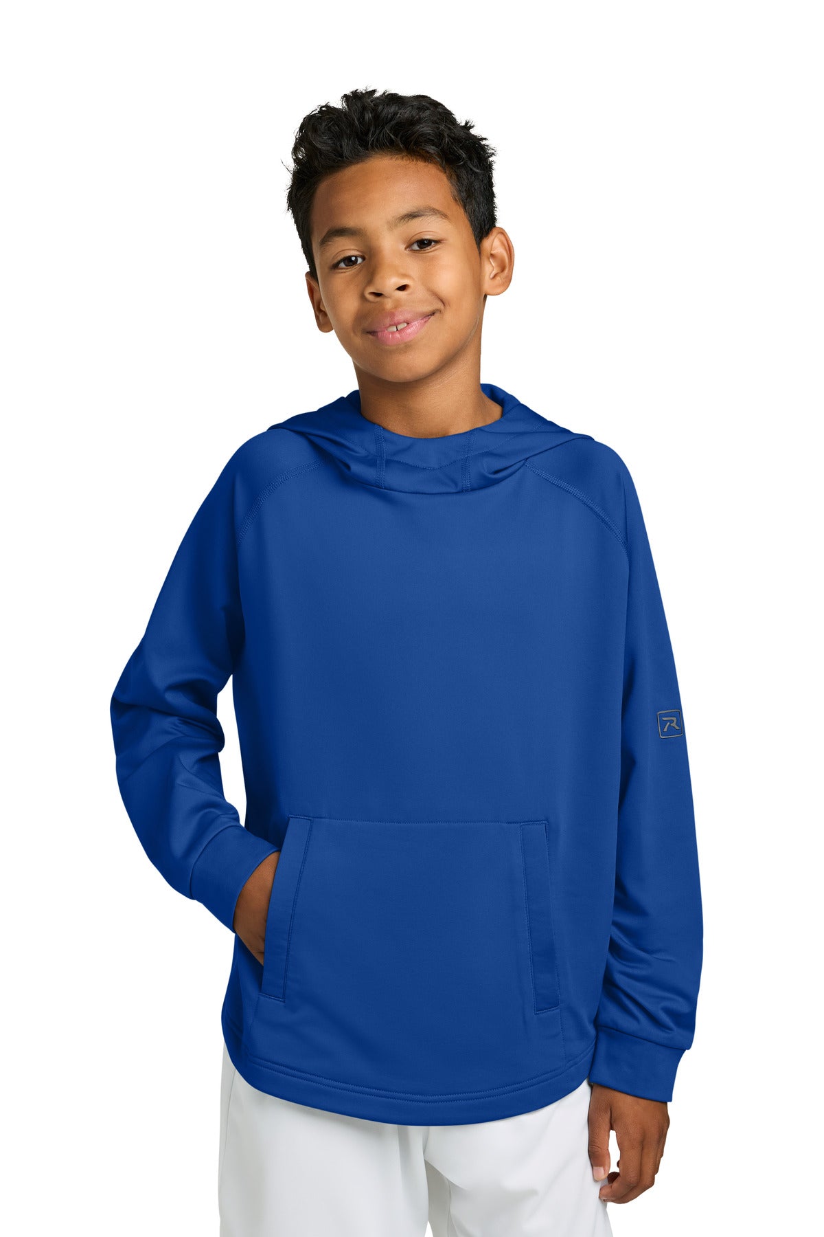 Richardson Youth Charge Performance Fleece Long Sleeve Hoodie RY7200LSH in Royal