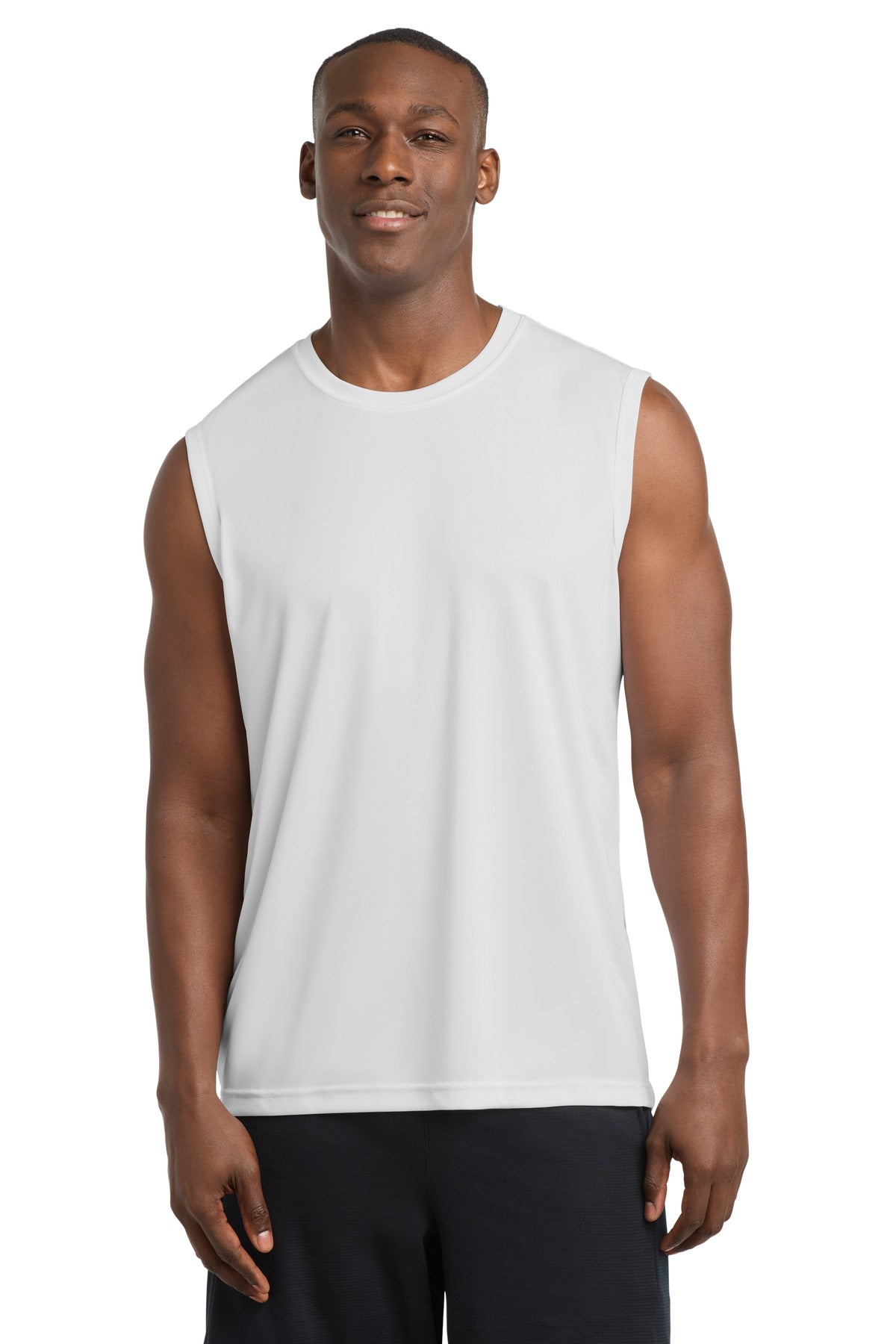 Sport-Tek Sleeveless PosiCharge Competitor Tee. ST352 in White