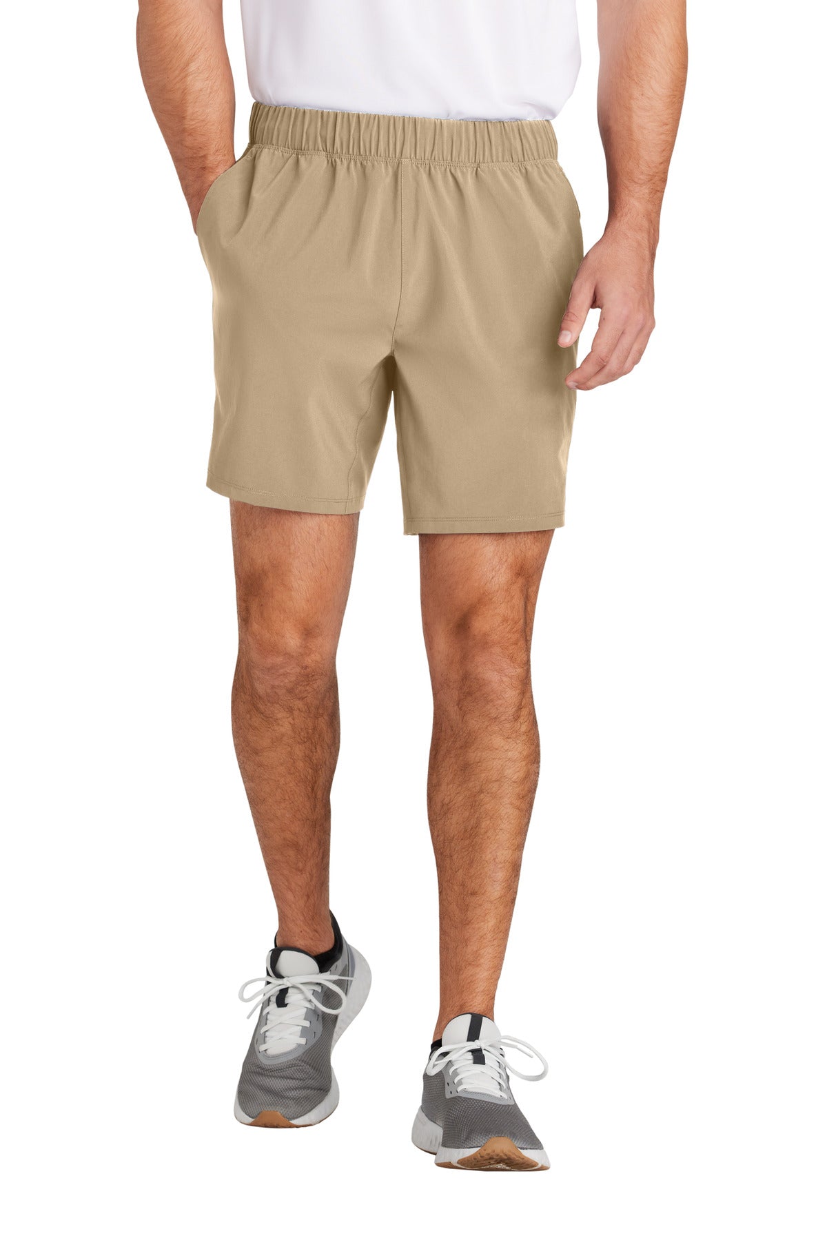 Sport-Tek Repeat 7 Short ST485 in Sport Khaki