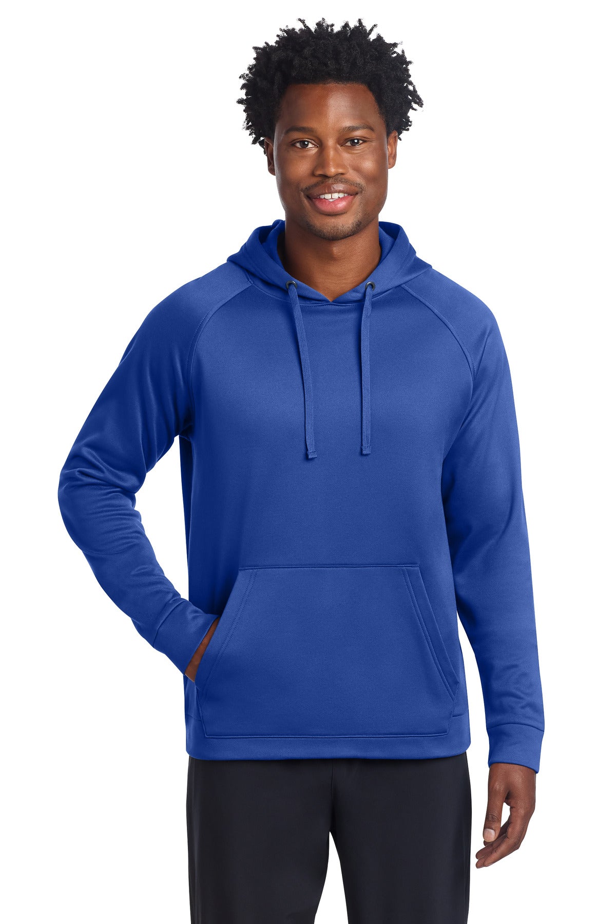Sport-Tek Re-Compete Fleece Pullover Hoodie ST730 in True Royal