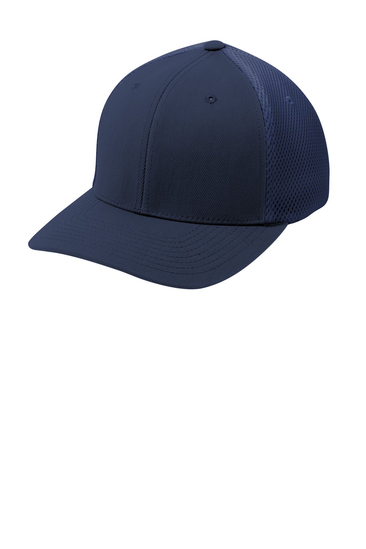 Sport-Tek Flexfit Air Mesh Back Cap. STC40 in True Navy/ True Navy