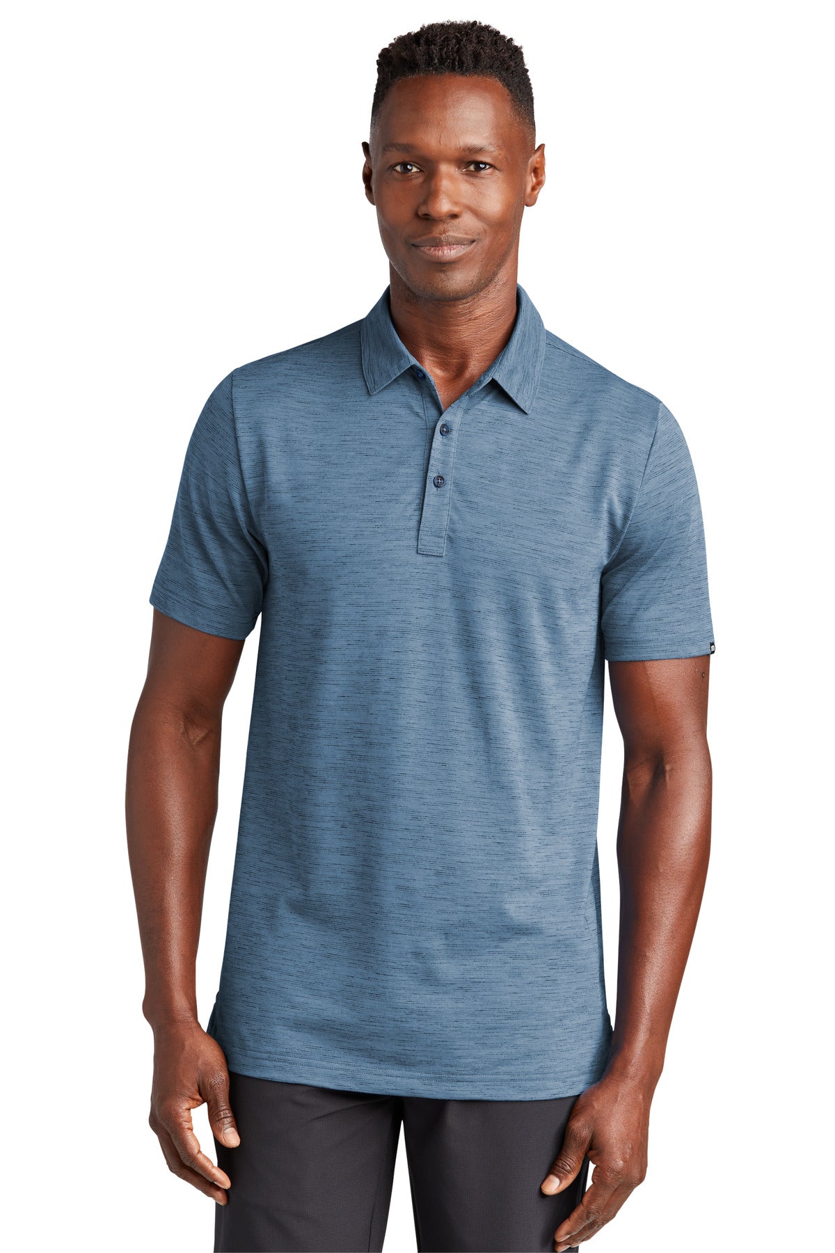 TravisMathew Auckland Slub Polo TM1MW451 in Riviera Blue